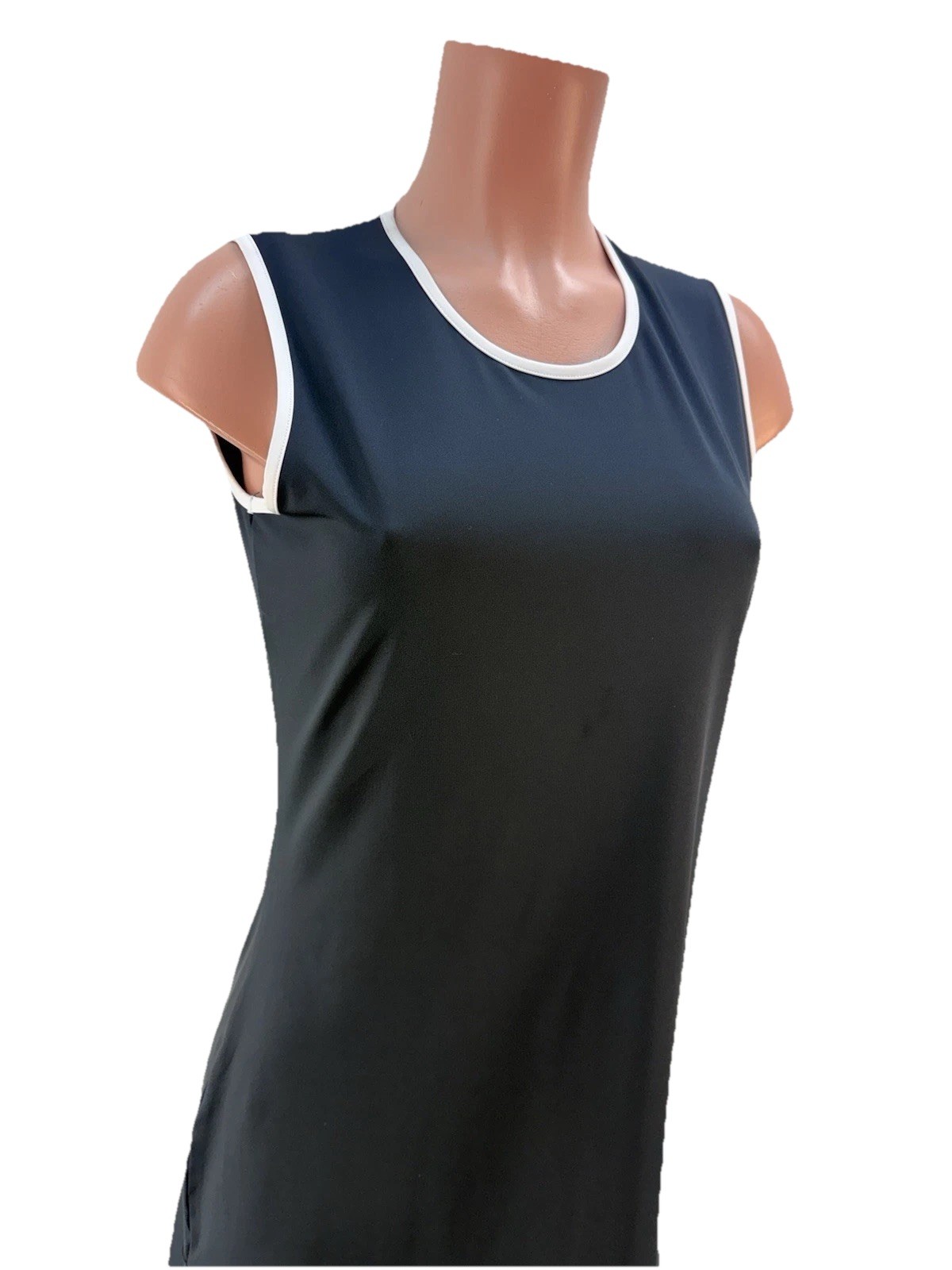 Ana Clare Active Women Dress M Activewear Sleeveless Black Tennis Dry Stretch