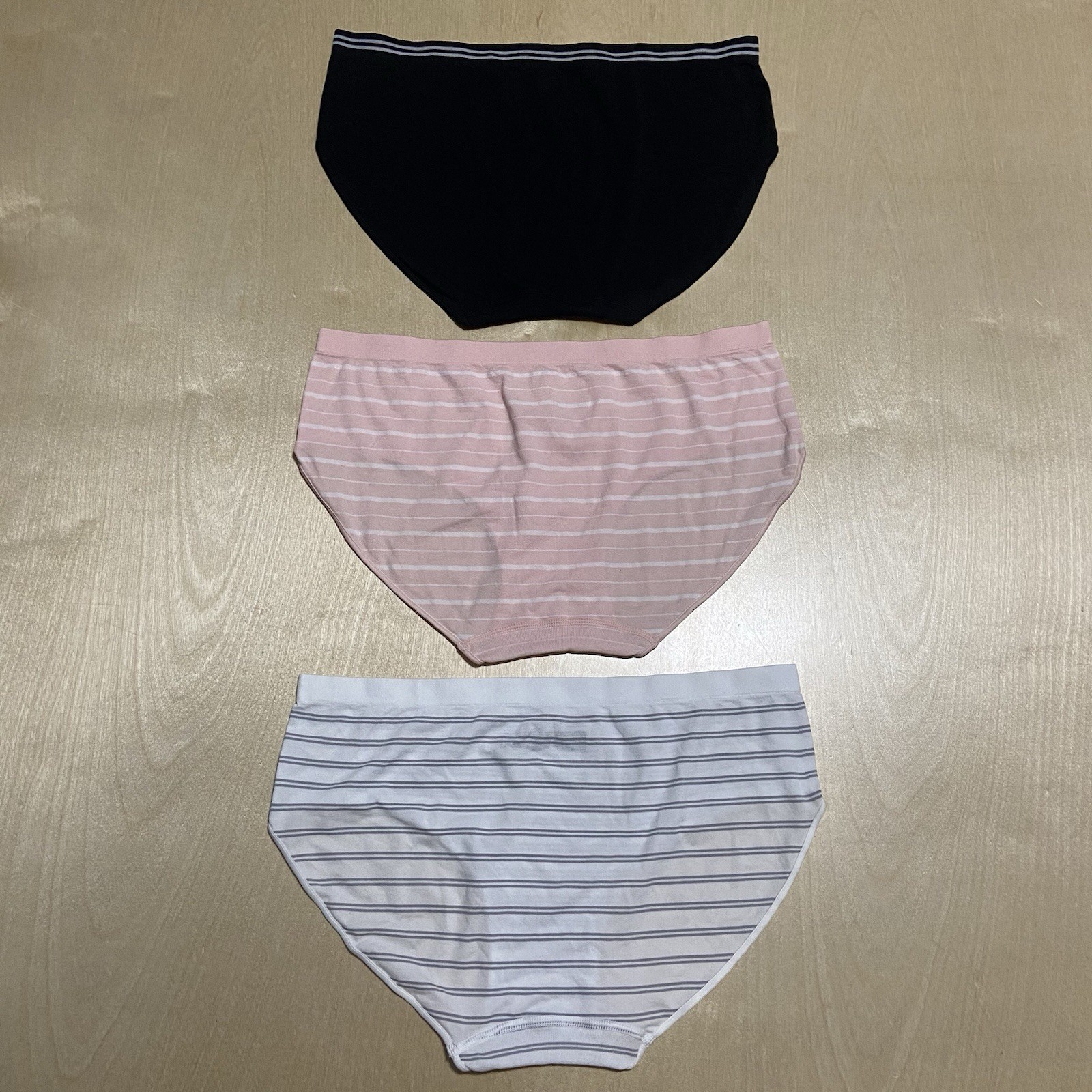 Auden Women’s Size Large (12-14) Soft Nylon Blend Hipster Panties 3 Pack