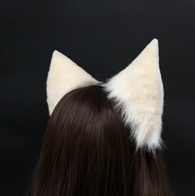 Imitation Animal Cat Fox Ahri Cosplay Ears Hairhoop Headwear Anime Cosplay Prop