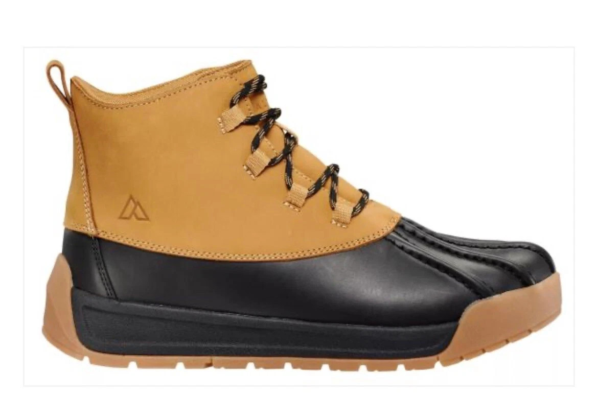 Alpine Mens Full grain leather Tan Gavin Duck Boot Sizes 8.5-14 AD22MCW003-TAN