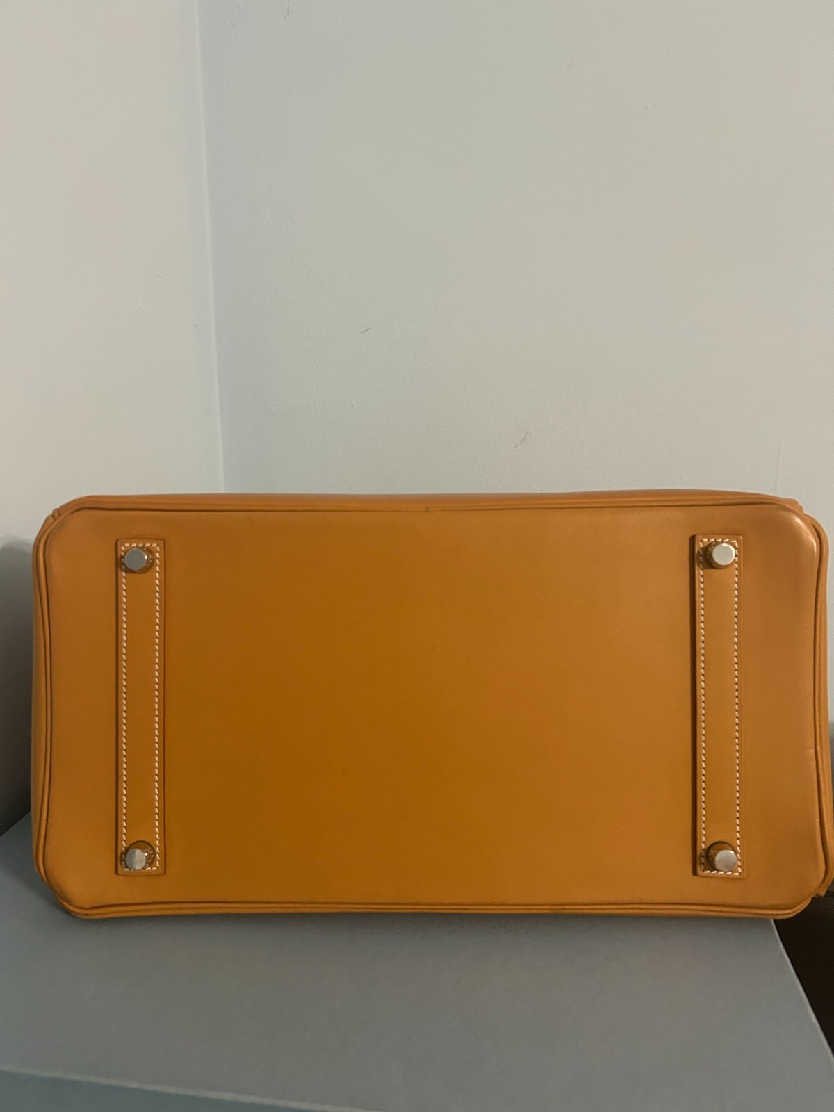 Hermes Birkin 35 Vache Naturel Palladium hardware tan/brown RARE
