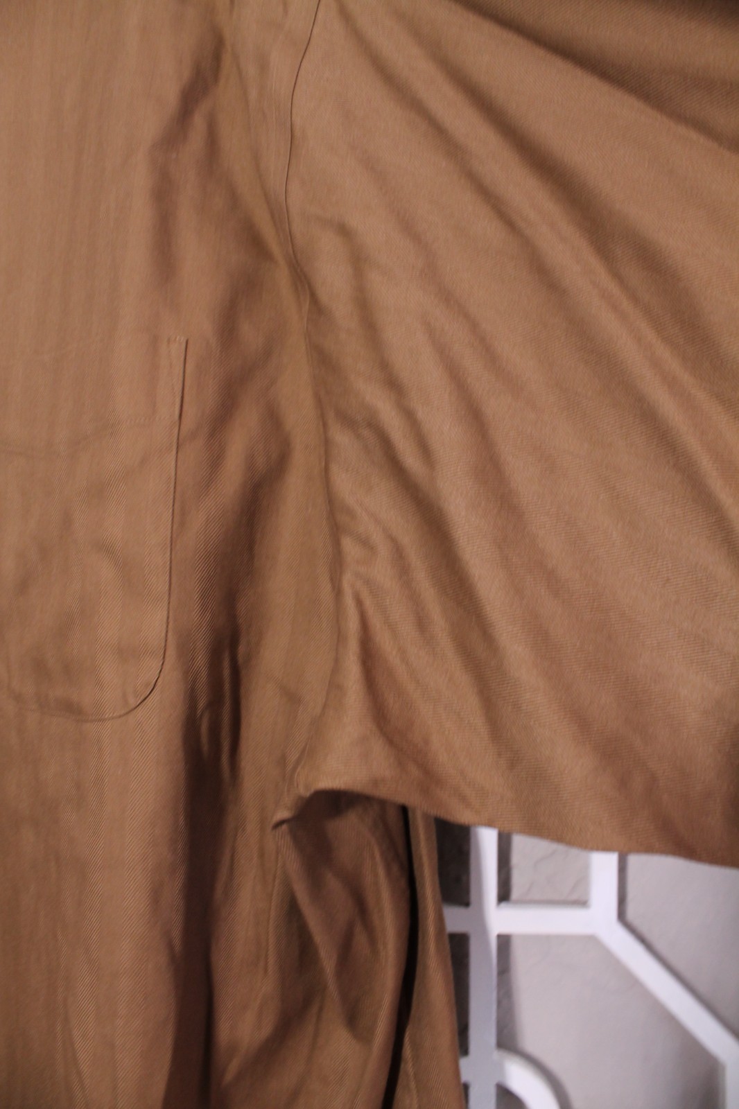 Roundtree & Yorke Button Up Shirt Mens 4X Brown Casual Preppy Oxford Pocket Men