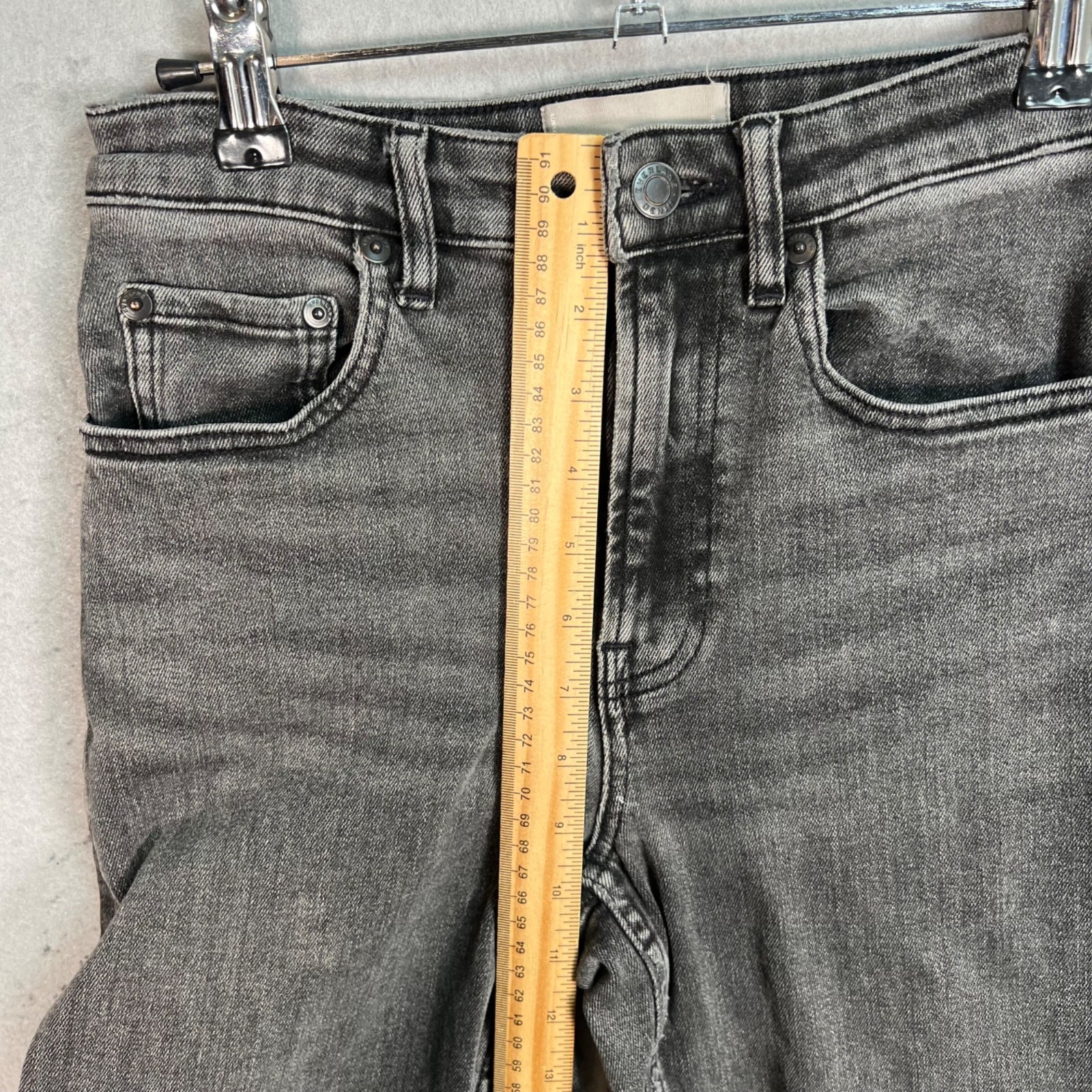 Everlane High Rise Straight Jeans Gray Size 25 Ankle Womens Denim