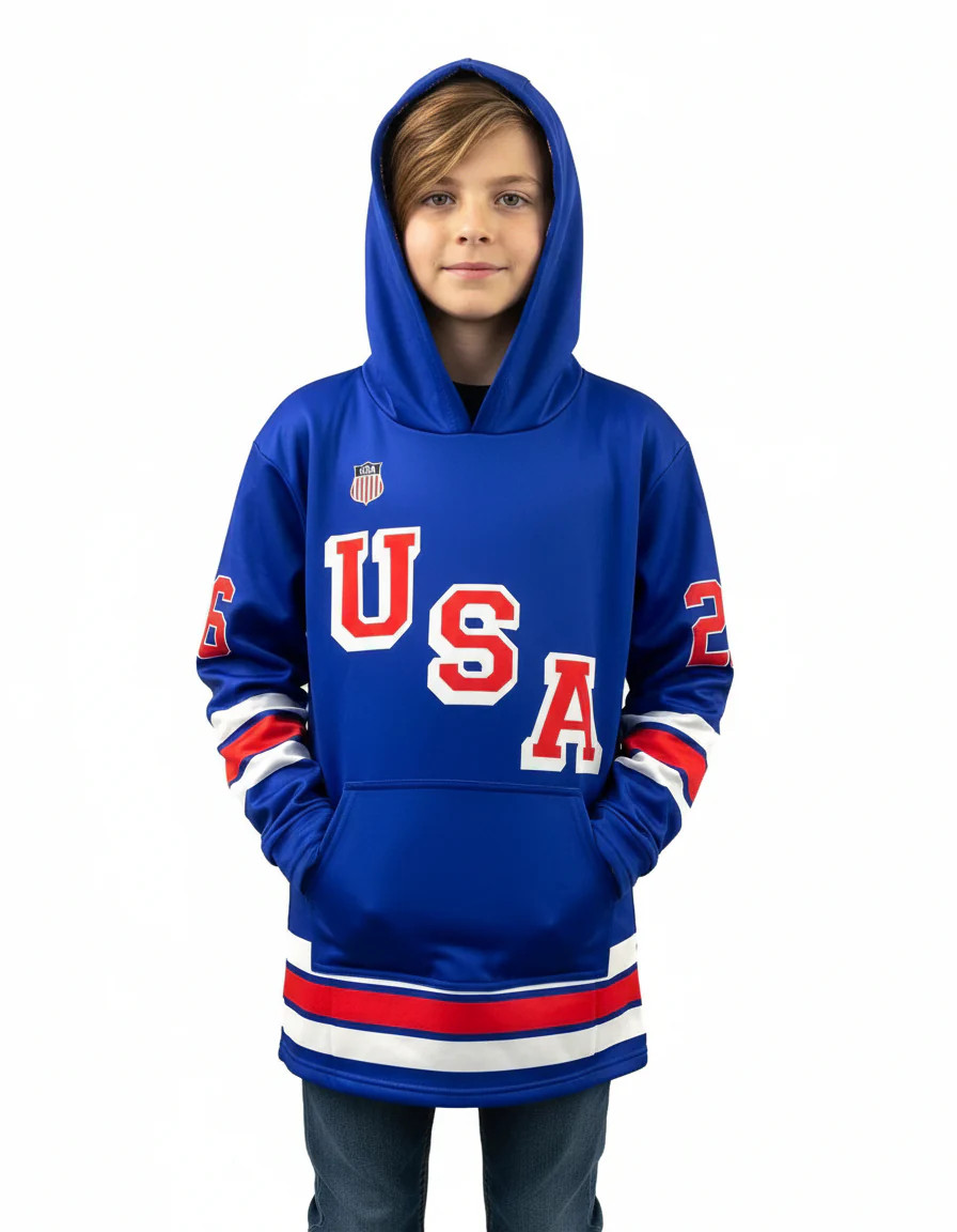 USA Hockey Shield 2026 Replica Jersey Blue Hoodie