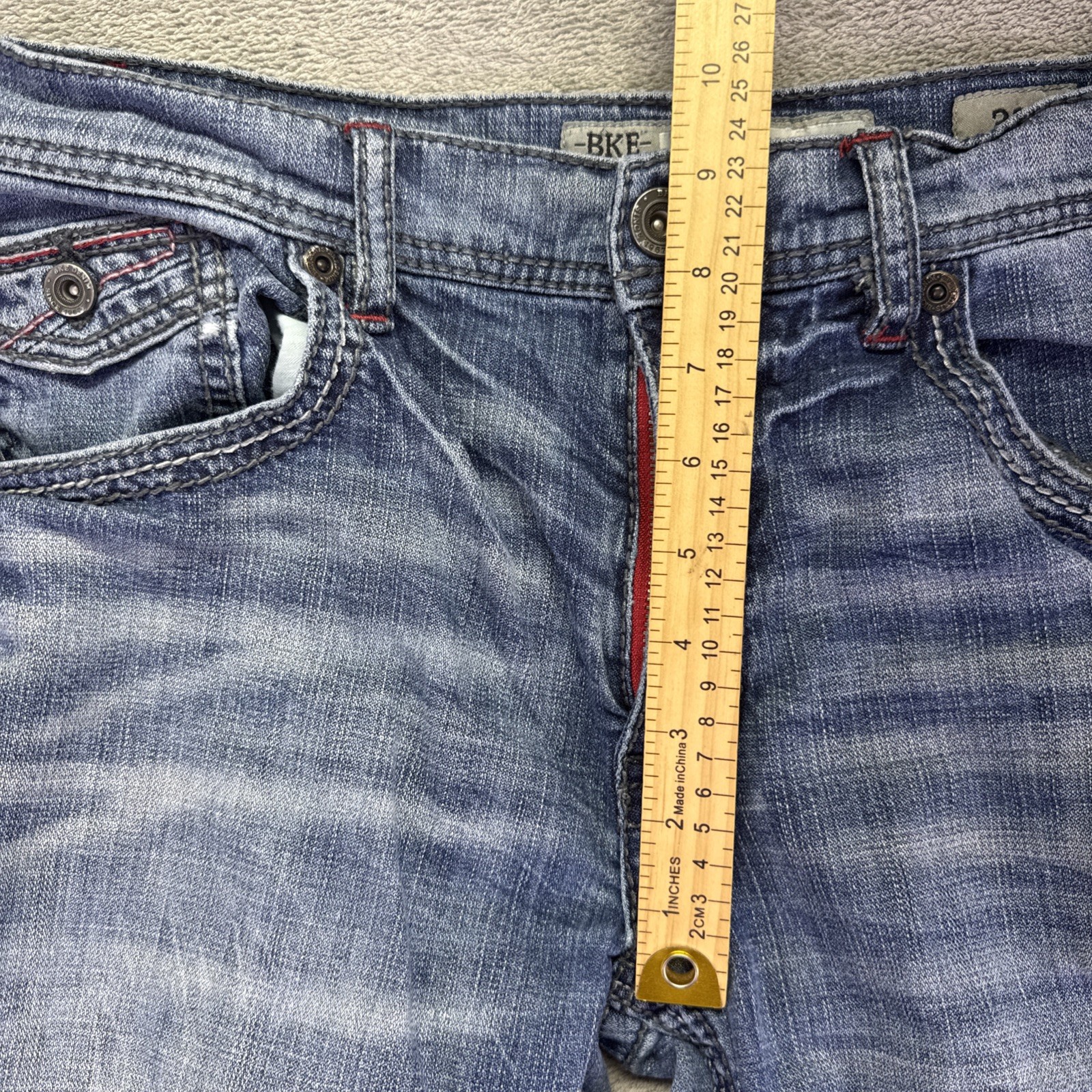 BKE JAKE Men’s Denim Blue Straight Leg Medium Wash Jeans 32R