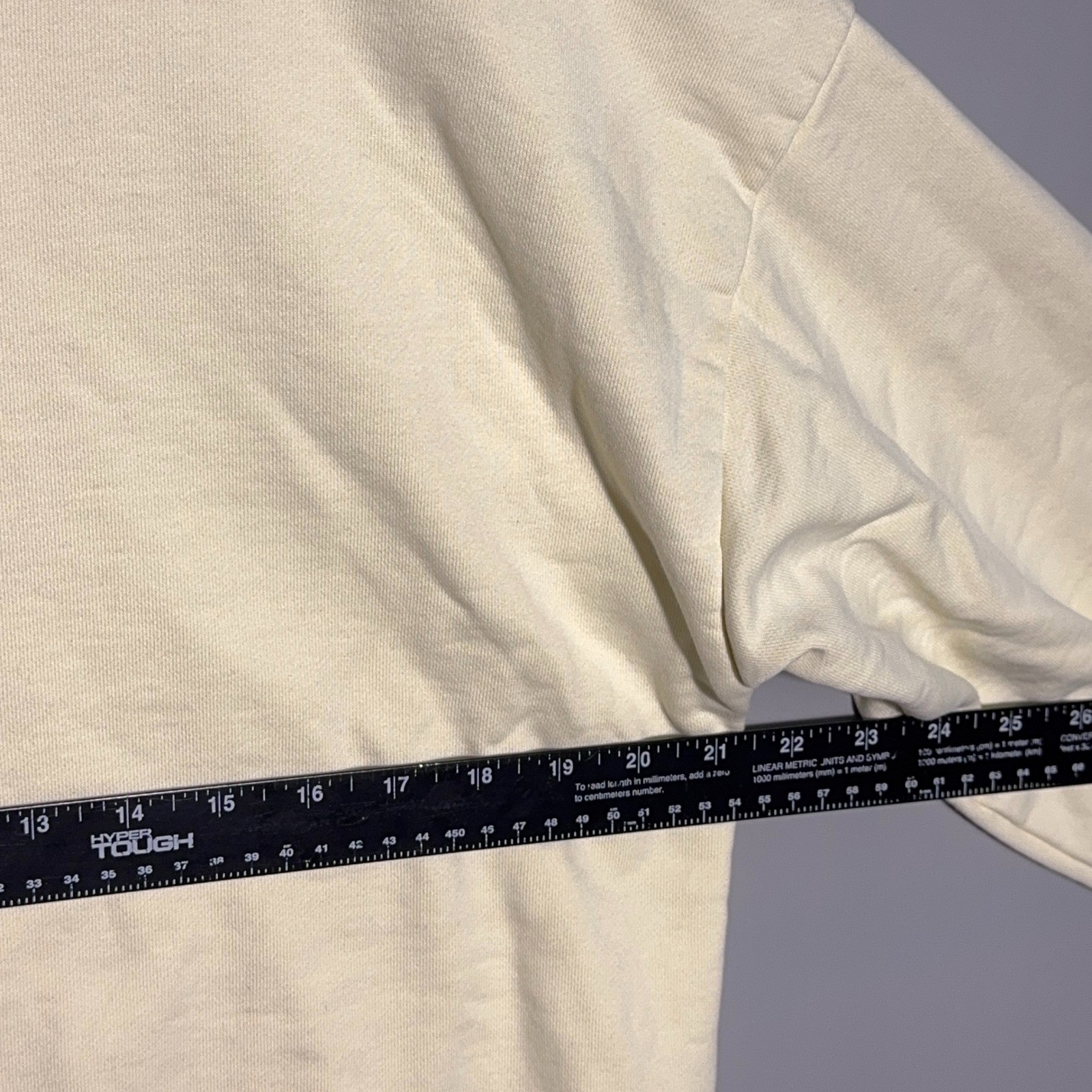 Mayfair Graphic Sweatshirt Womens Size One Size (Fits M) Cotton Cream Streetwear