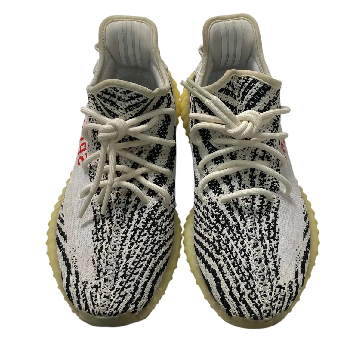 adidas Yeezy Boost 350 V2 Zebra Sneakers White 10.6-inch Used