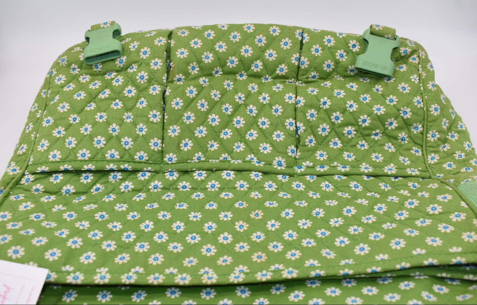 Vera Bradley Commuter Laptop Messenger Bag in “Apple Green” Pattern