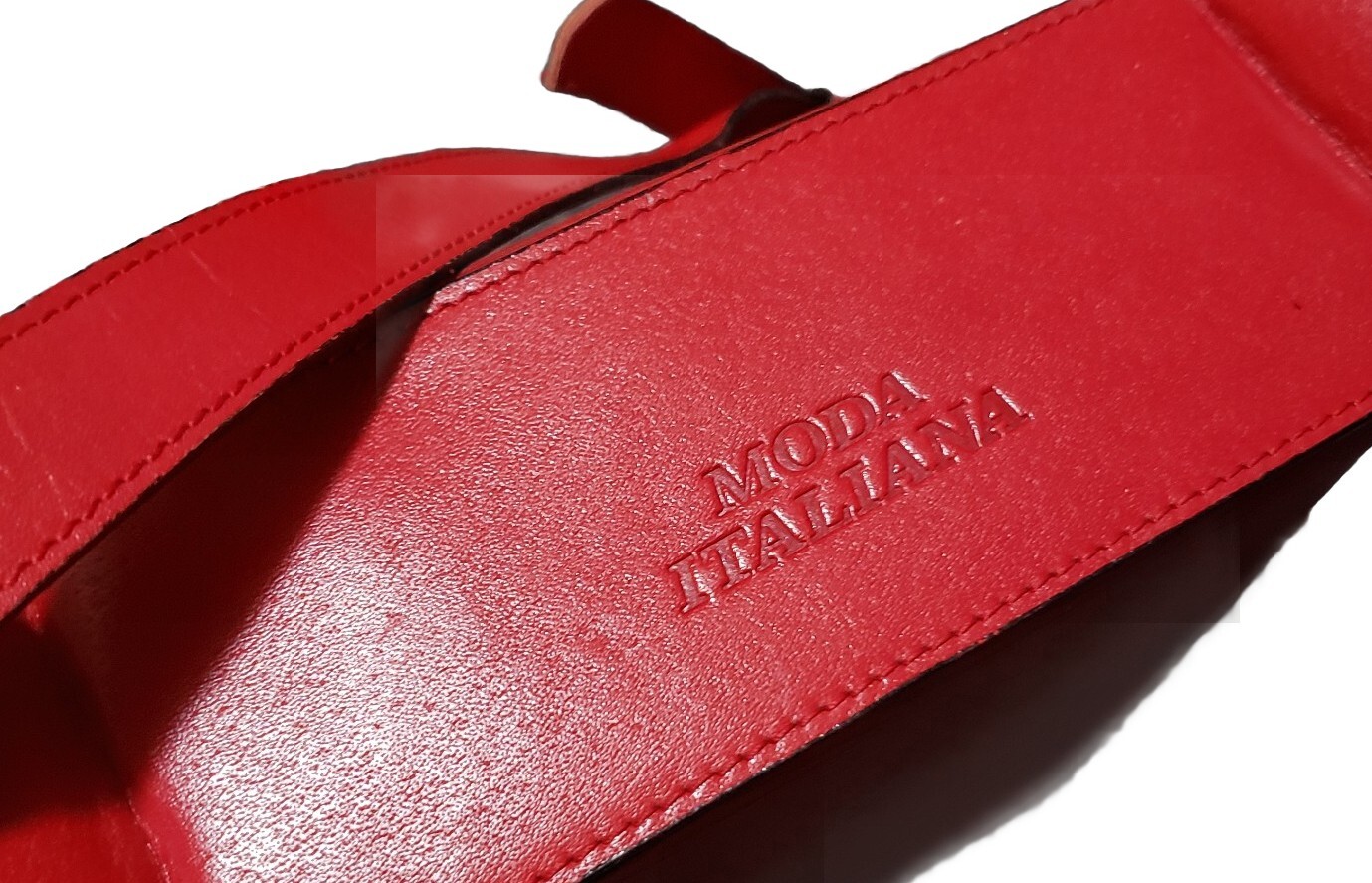 Lorenti Moda Italiana Red Square Box Cross Body Purse Shoulder Bag ~9.5″ x ~8.75
