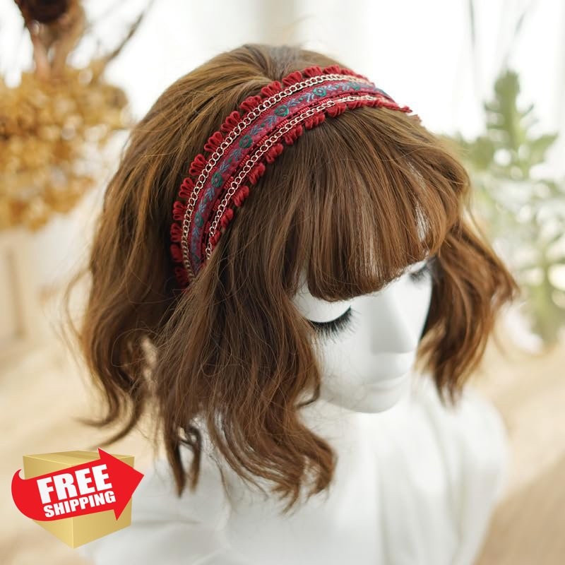 BEKYNI Headband Wine Red