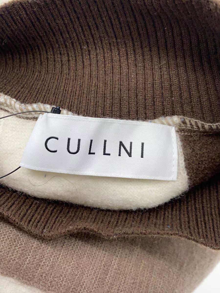 CULLNI Knit Sweater (Thick) Size 2 Wool Brown White 22-AW-068
