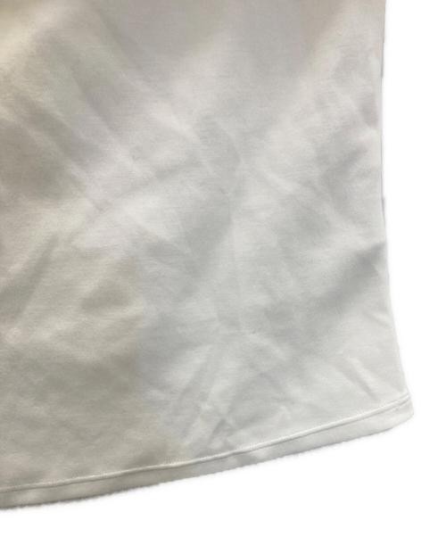 HER LIP TO Women’s White Asymmetric Ribbon Top S Polyester Rayon Blend
