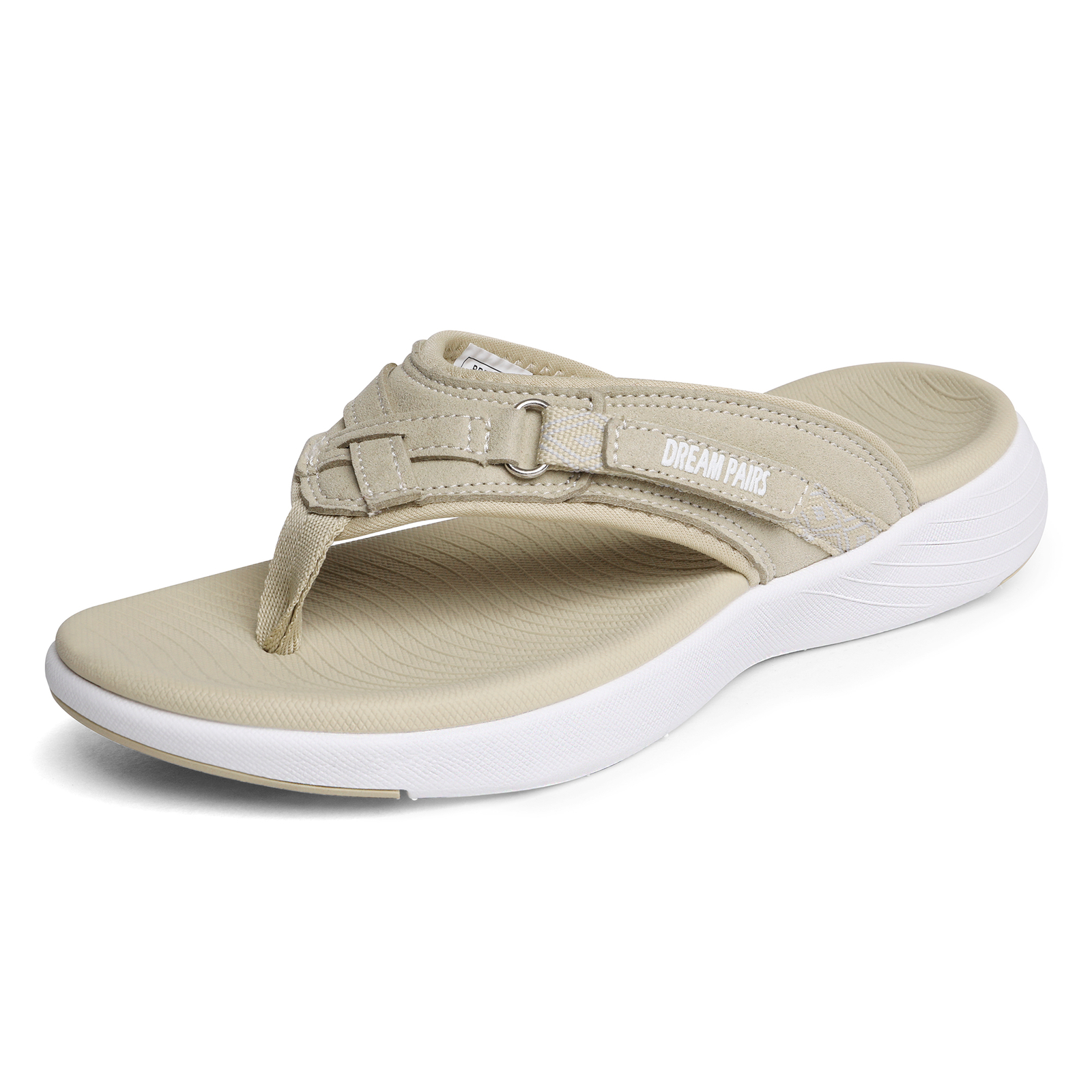 Womens Arch Support Flip Flops Soft Cushion Lightweight Summer Beach Sandals