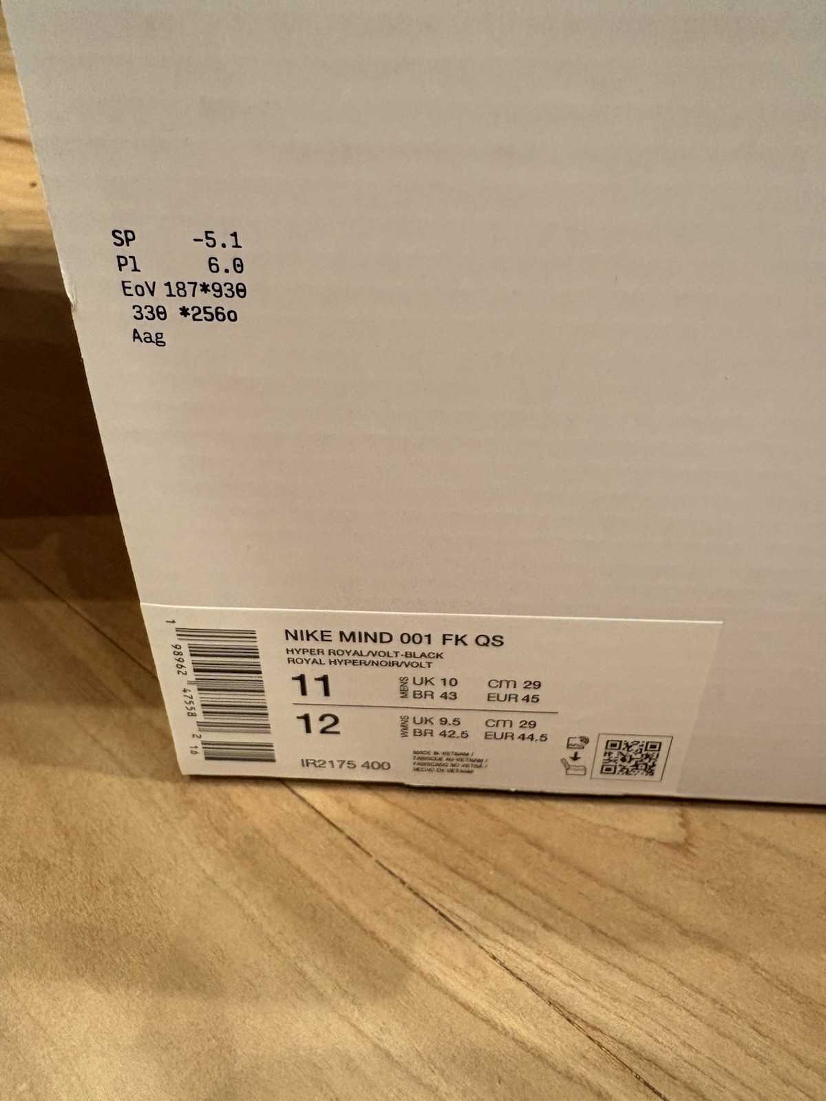 IN HAND Nike Mind Slide 001 Flyknit Hyper Royal Black Size 11 *BRAND NEW*