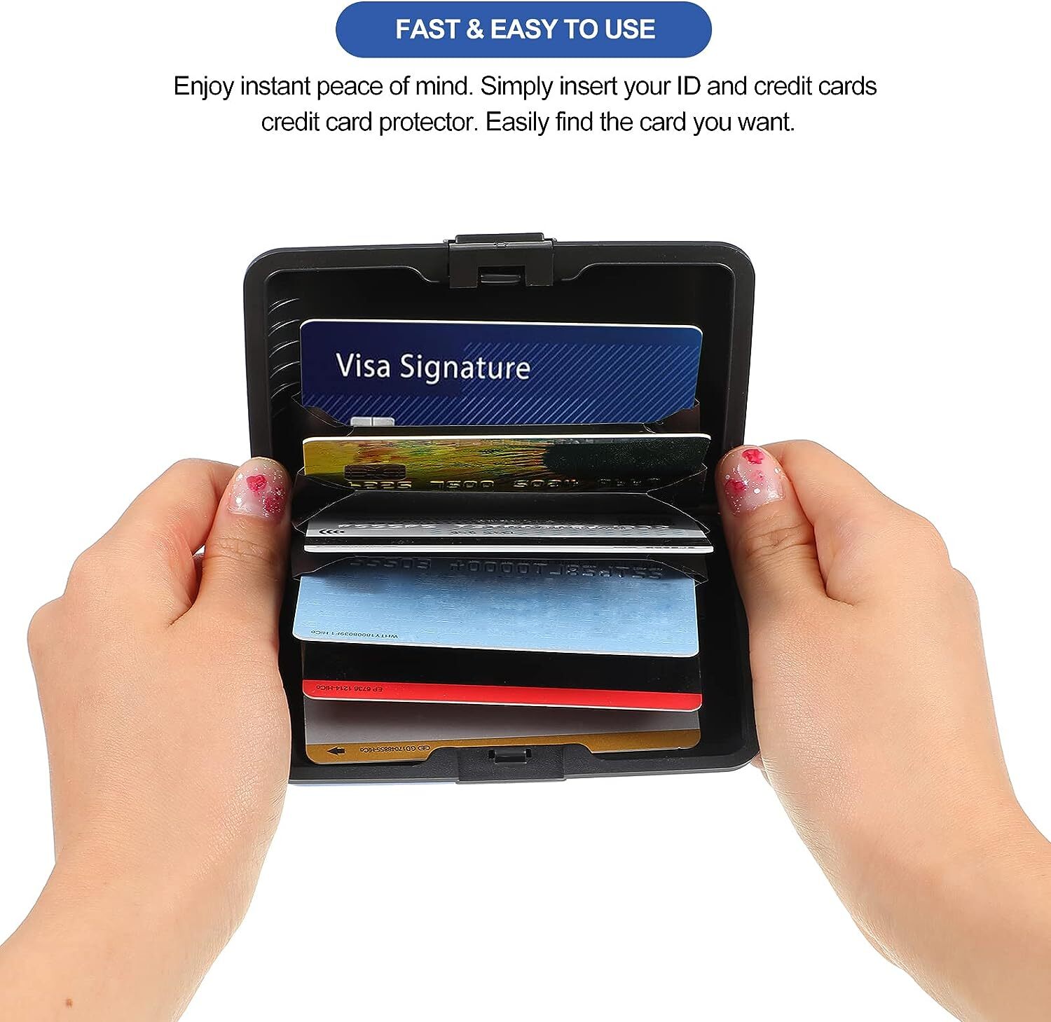 Waterproof Business ID Credit Card Wallet Holder Aluminum Metal Pocket Case Box