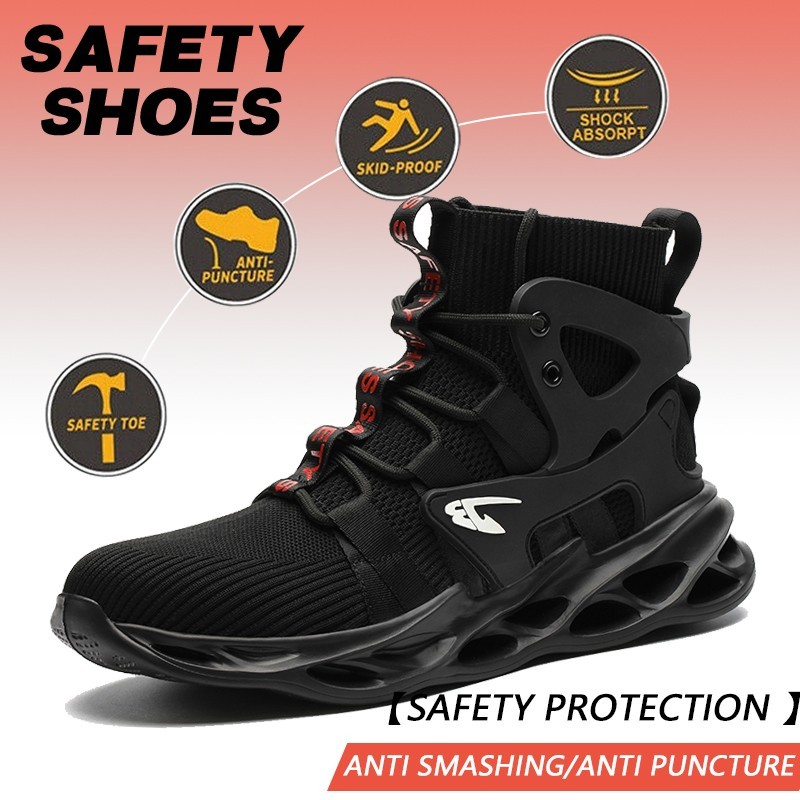 Indestructible Mens Work Boots Steel Toe Safety Shoes Sneakers Lightweight Shoes
