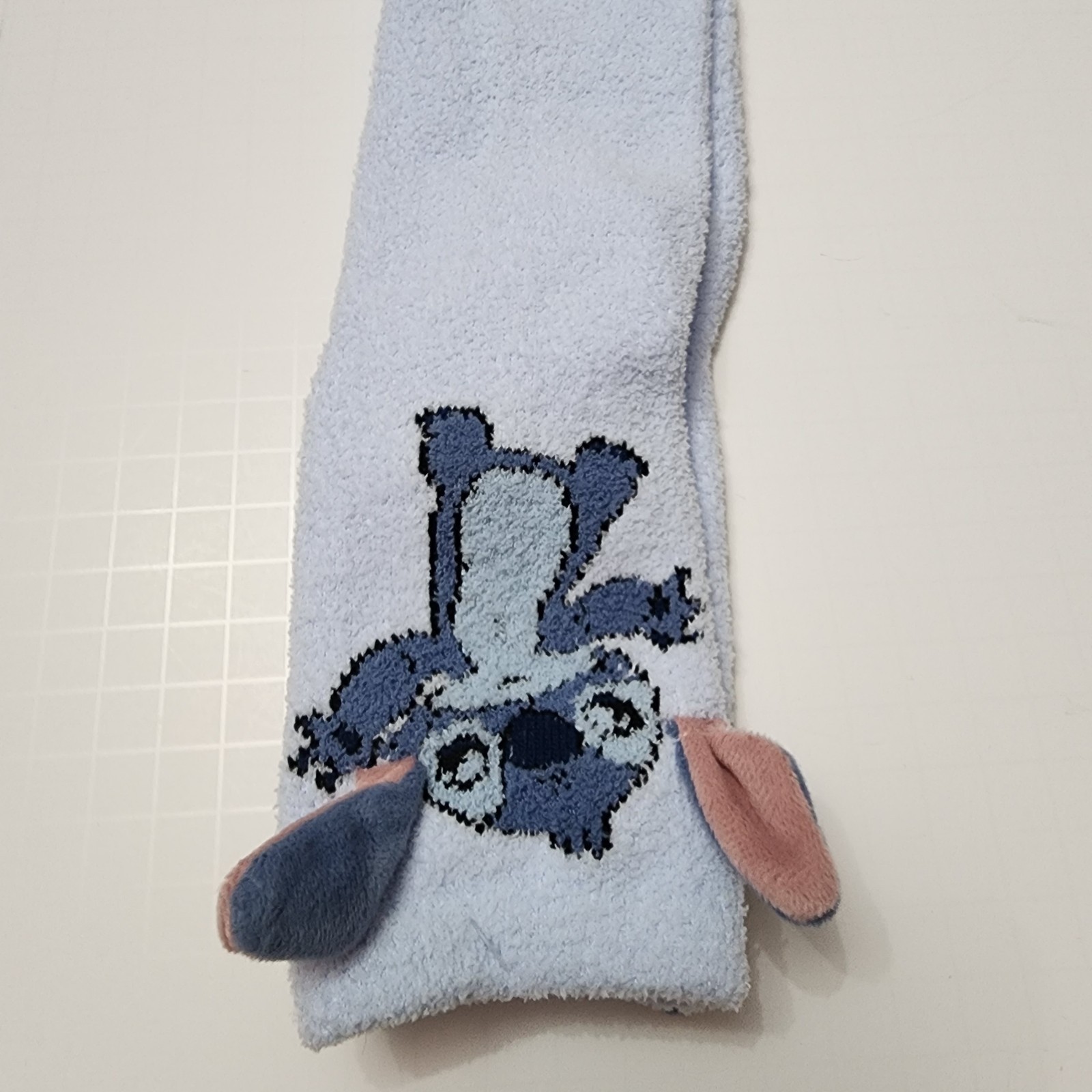 Primark Stitch Blue Cozy Socks Alien Ears Soft Warm Disney US 6-10