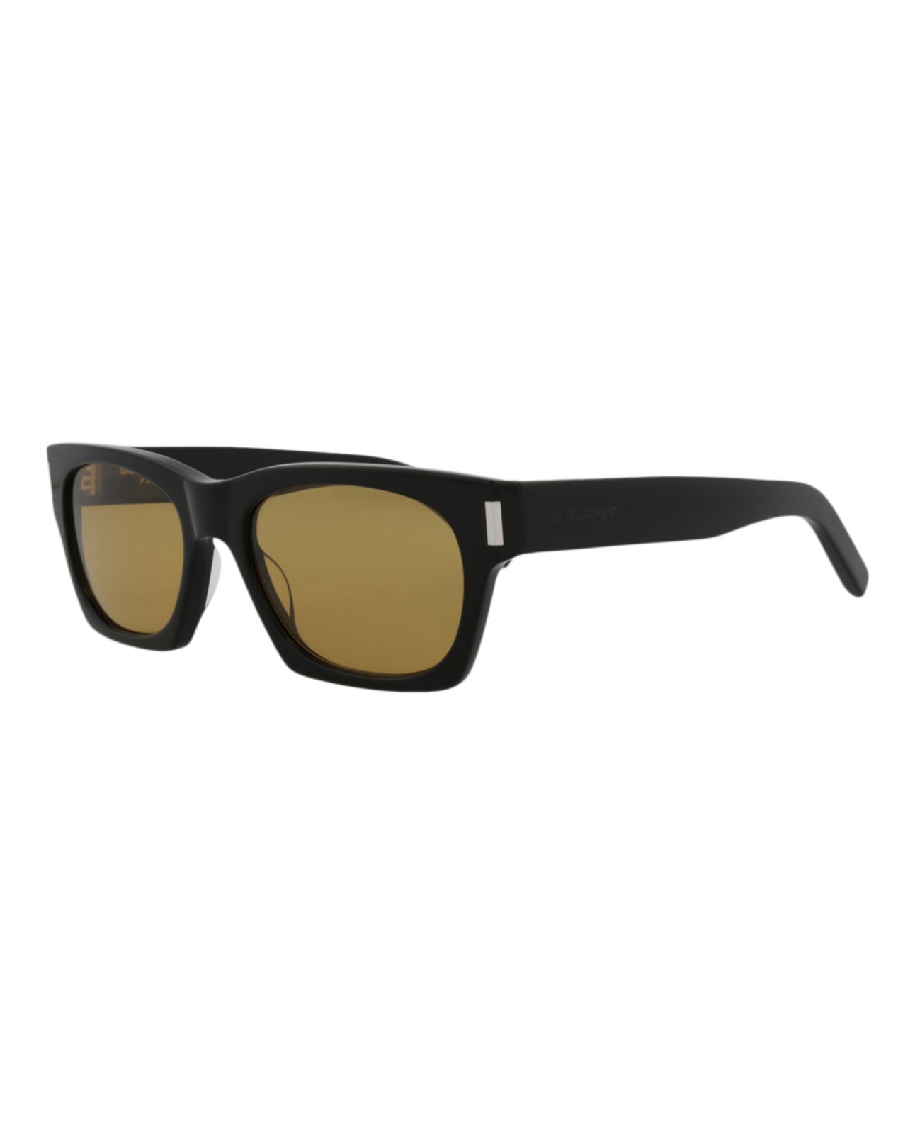 Saint Laurent Unisex Square/Rectangle Black Black Yellow Fashion Designer