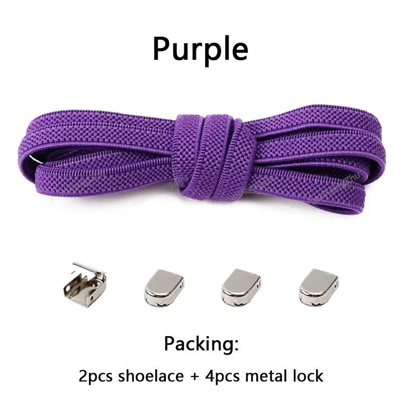 No Tie Elastic Shoe Laces One Size Fits Shoes Shoelaces for Sneakers Shoestrings