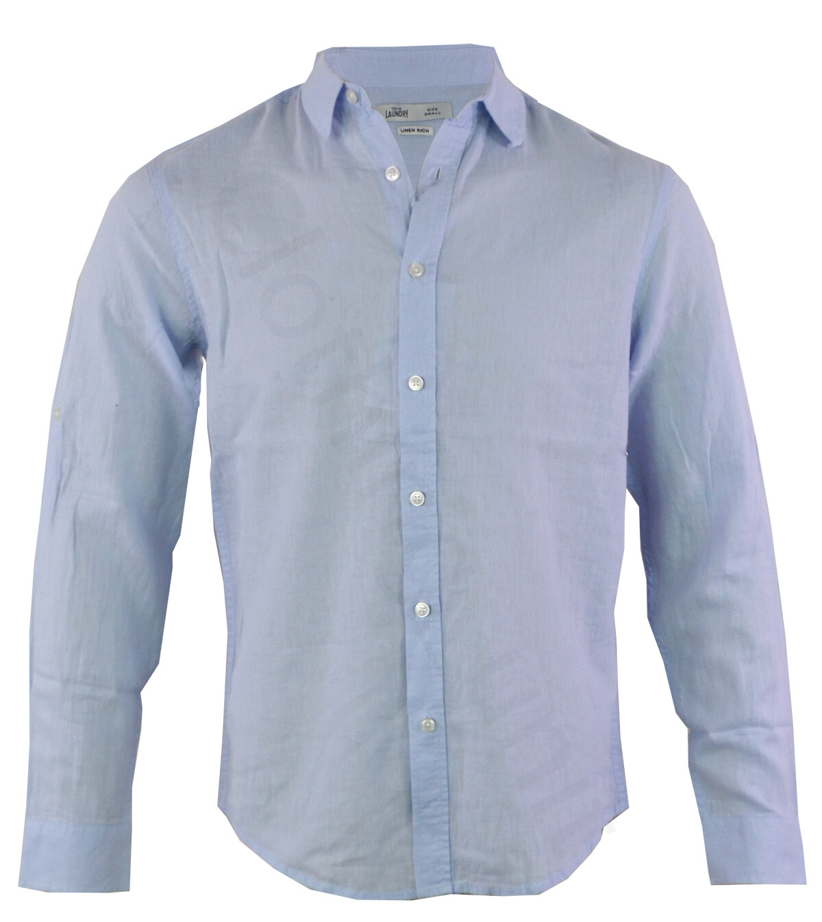 Mens Tokyo Laundry Linen Long Sleeved Shirt Casual Summer Classic Collar S-XXL