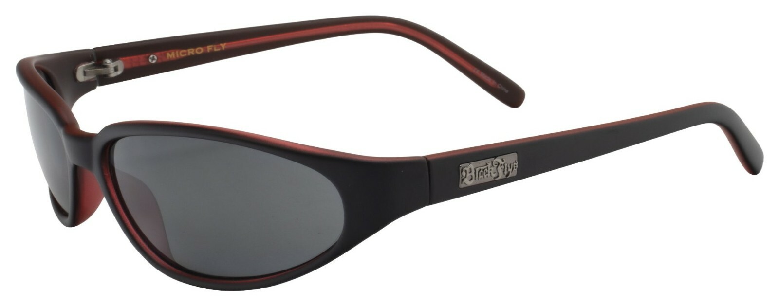 BRAND NEW Black Flys Sunglasses MICRO FLY MATTE BLACK / RED SMOKE LENS LIMITED