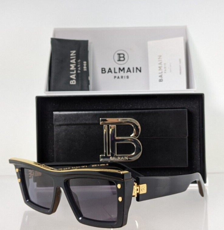 Authentic Balmain Sunglasses B-VII BPS 131A 55mm Black Japan Frame