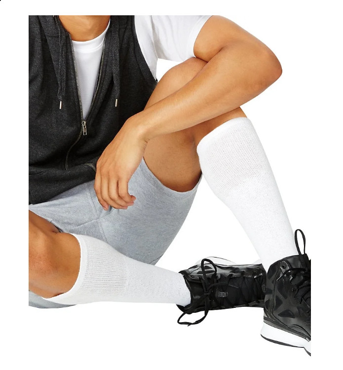 Hanes Men’S Double Tough Durability Over-The-Calf Tube Socks, 12-Pack