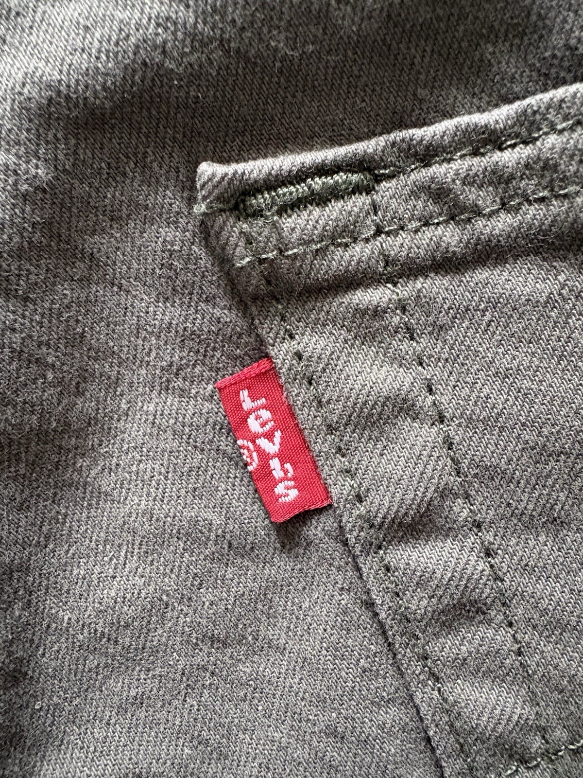 Levi’s 505 Series Regular Fit Stretch Gray Denim Jeans Straight Classic Men’s