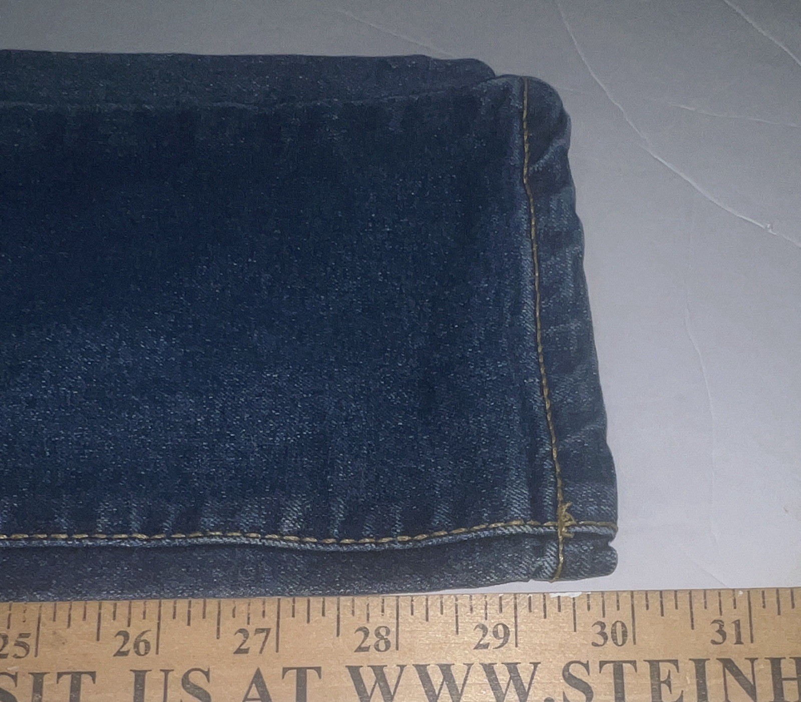 True Religion Girls GENO RELAXED SLIM Dark Blue Distressed Denim Jeans Size 16