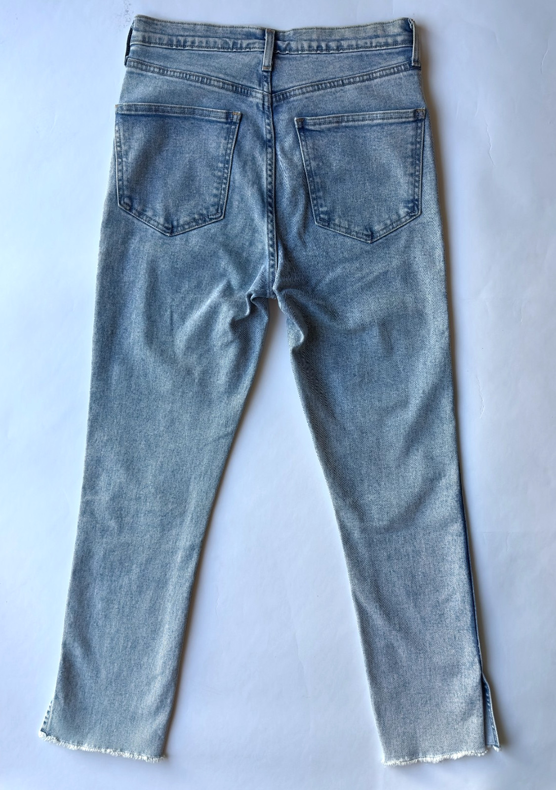 GAP Vintage Slim High Rise Split Hem Jeans-Light Burnette Wash-Size 28-6 Regular