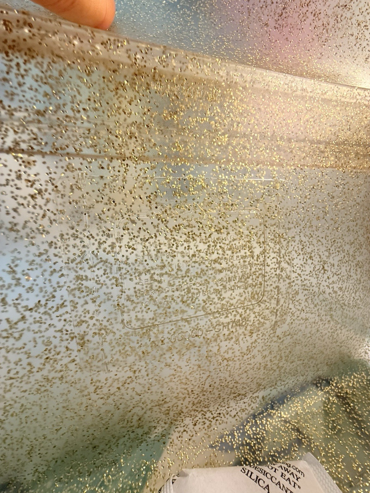 New 100% Authentic Coach Jelly Tabby Glittery Gold From the Runway Made In Italy