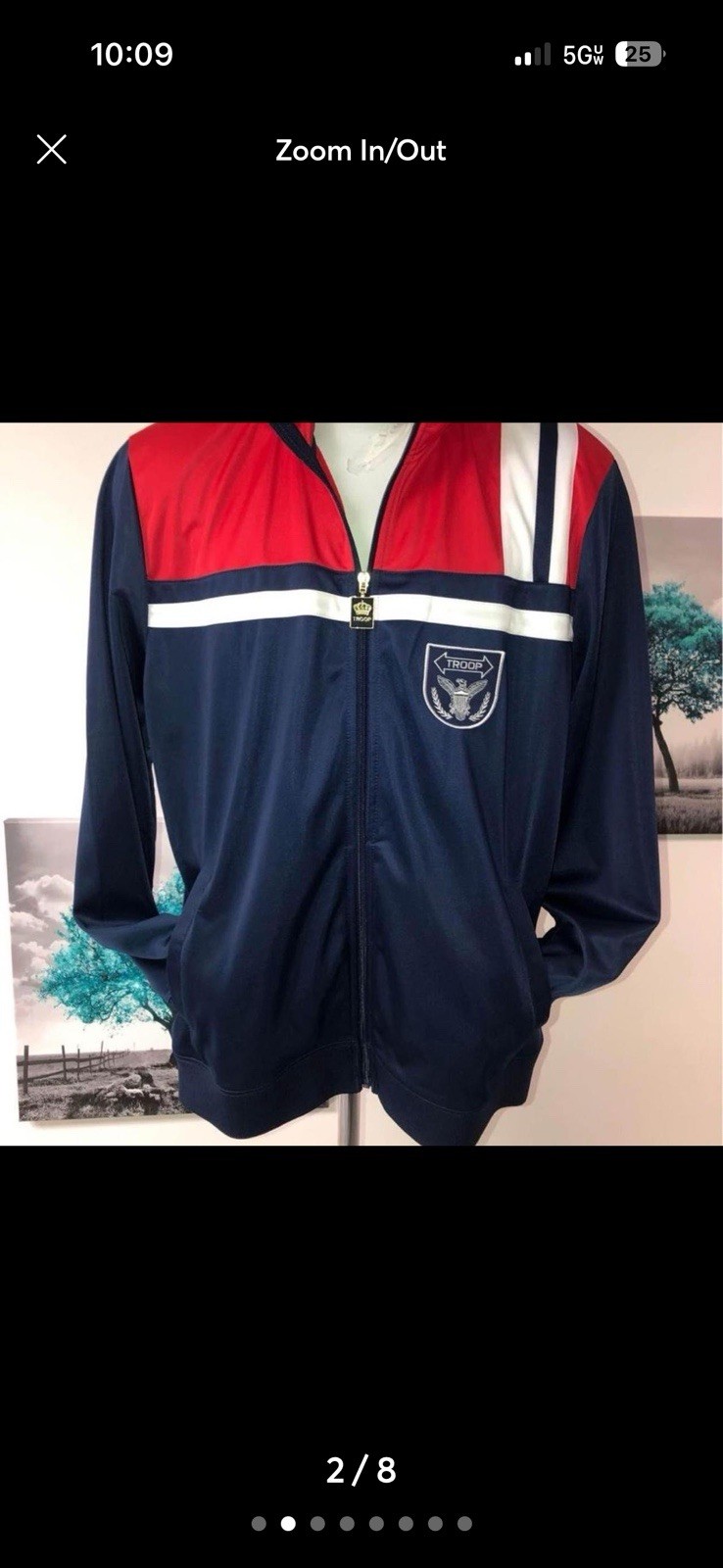 Troop Mens Full Zip Jacket Xxl Excellent Condition