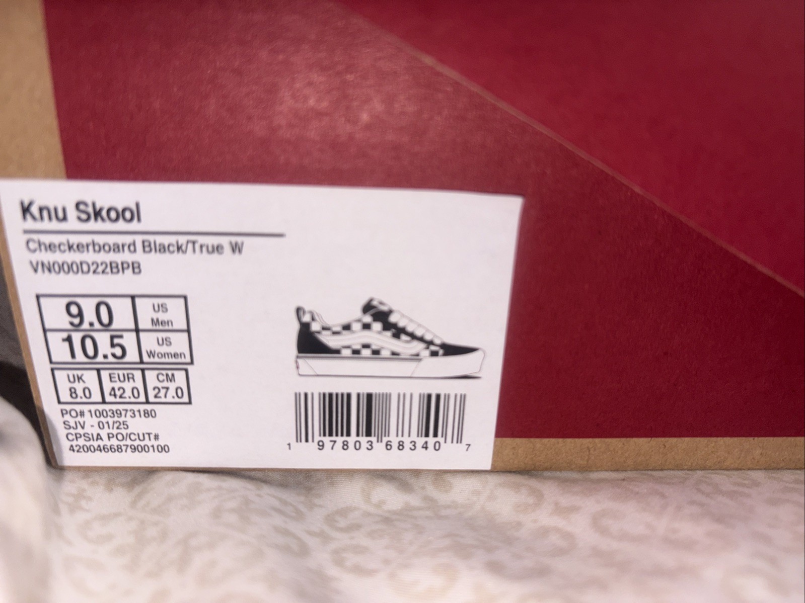 Size 9 – Vans Old Skool Black Checkerboard
