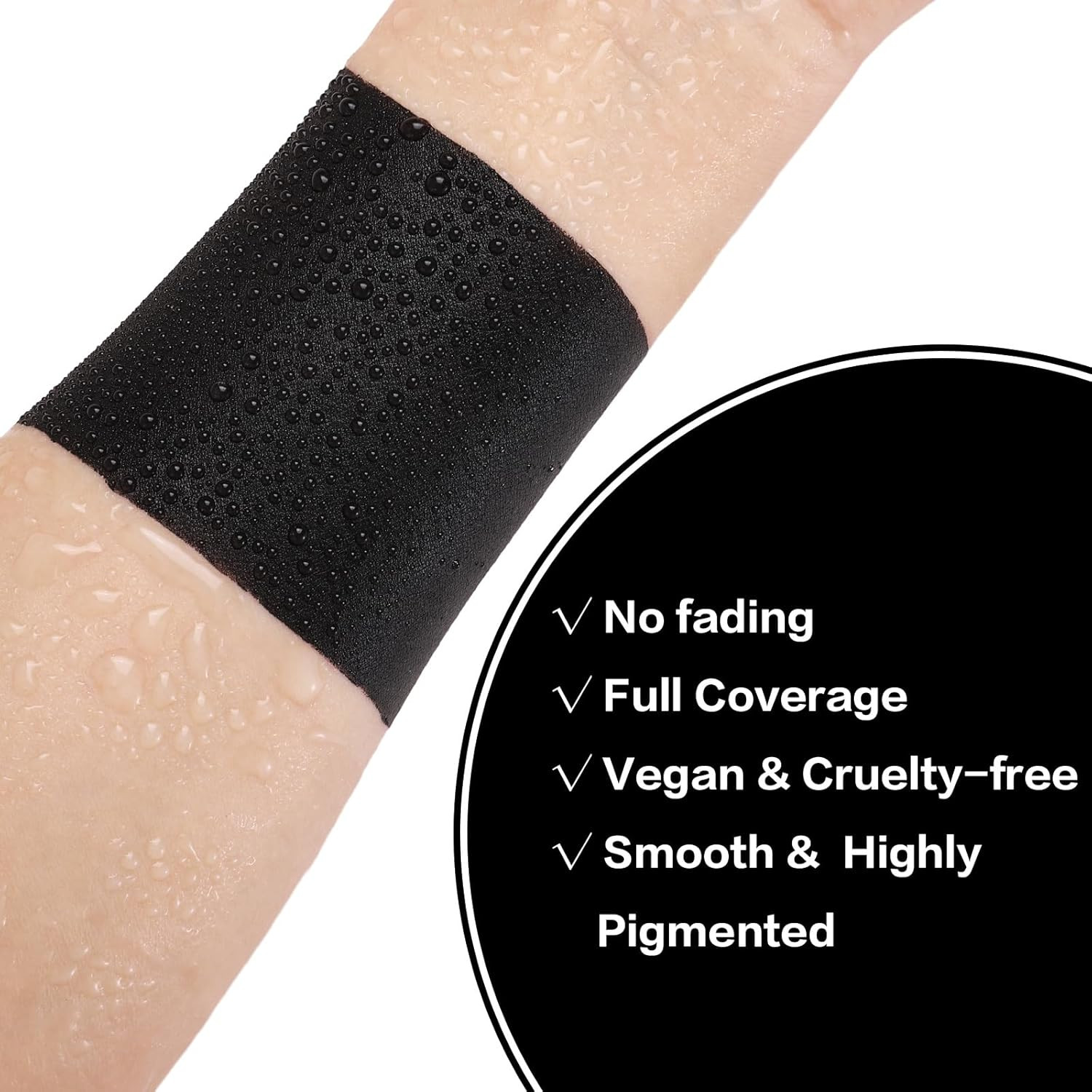 Black Face & Body Paint Stick, Blendable Cream Makeup for Sports & Halloween