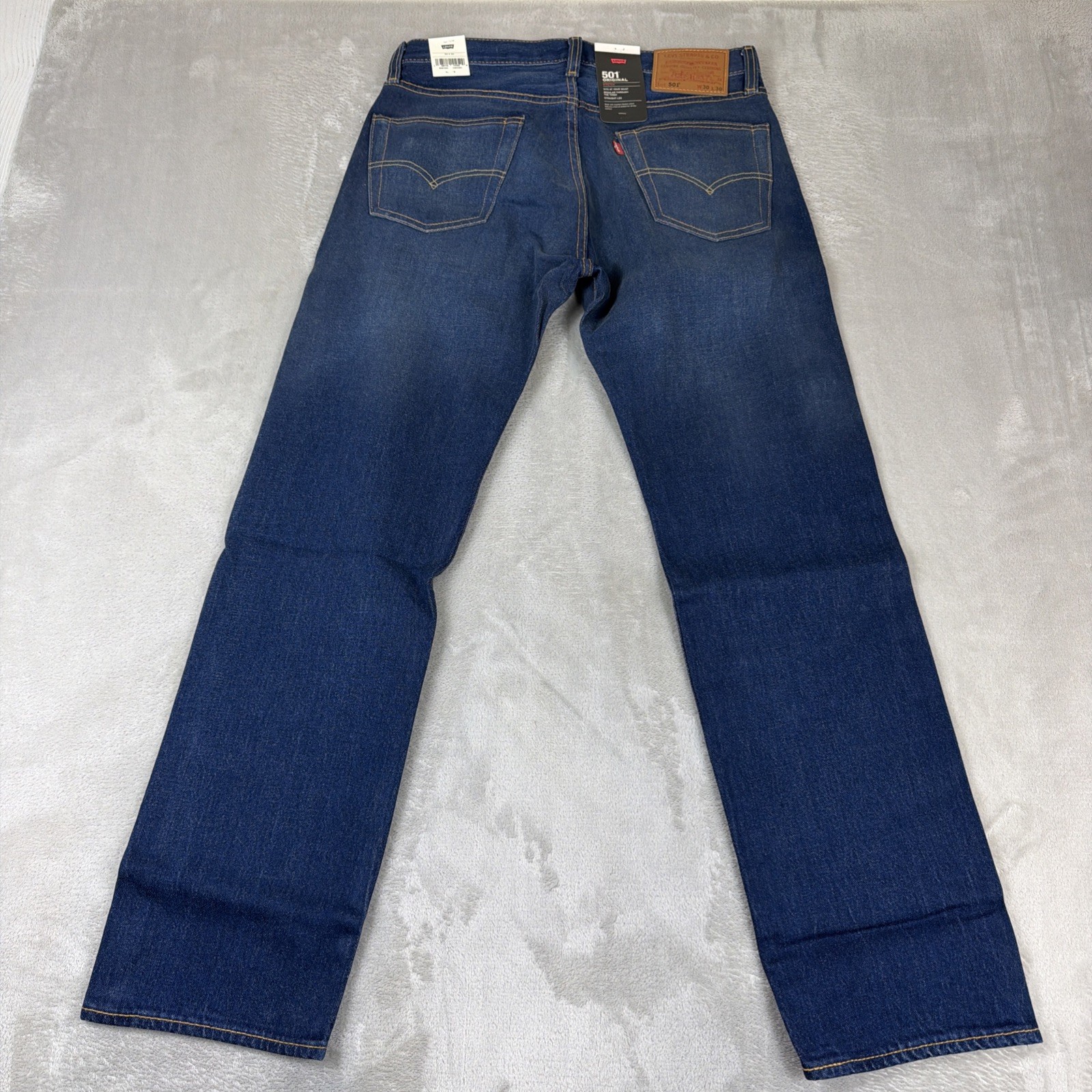 Levi’s Premium 501 Original Jeans Men’s 30×30 Blue Denim Straight Leg Stretch