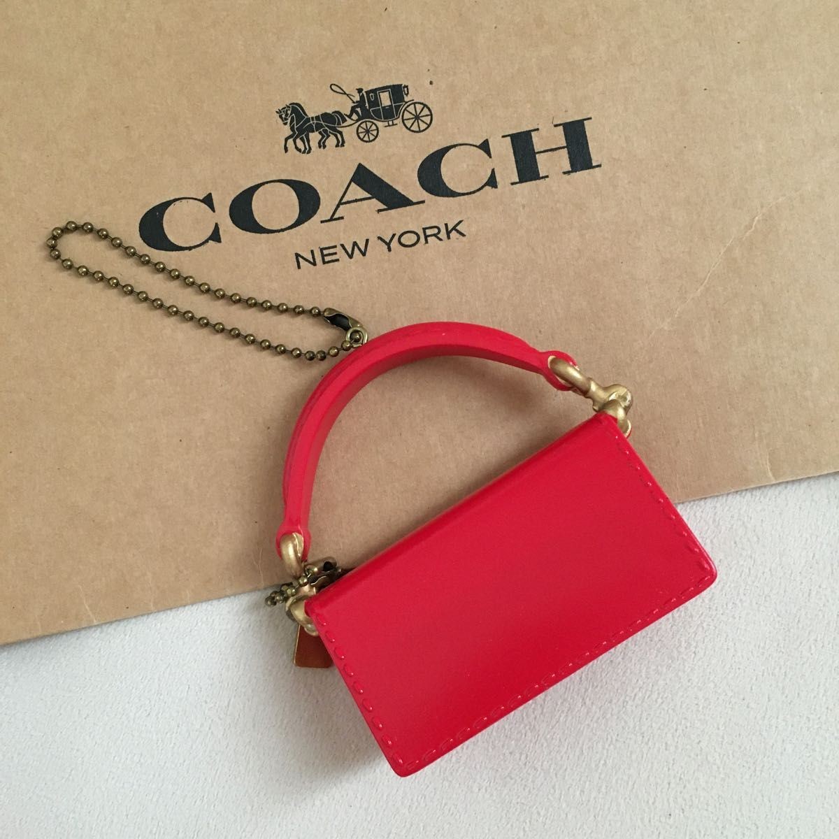 COACH bag Christmas Width 7.1cm x Height 7.7cm x Depth 2.3cm