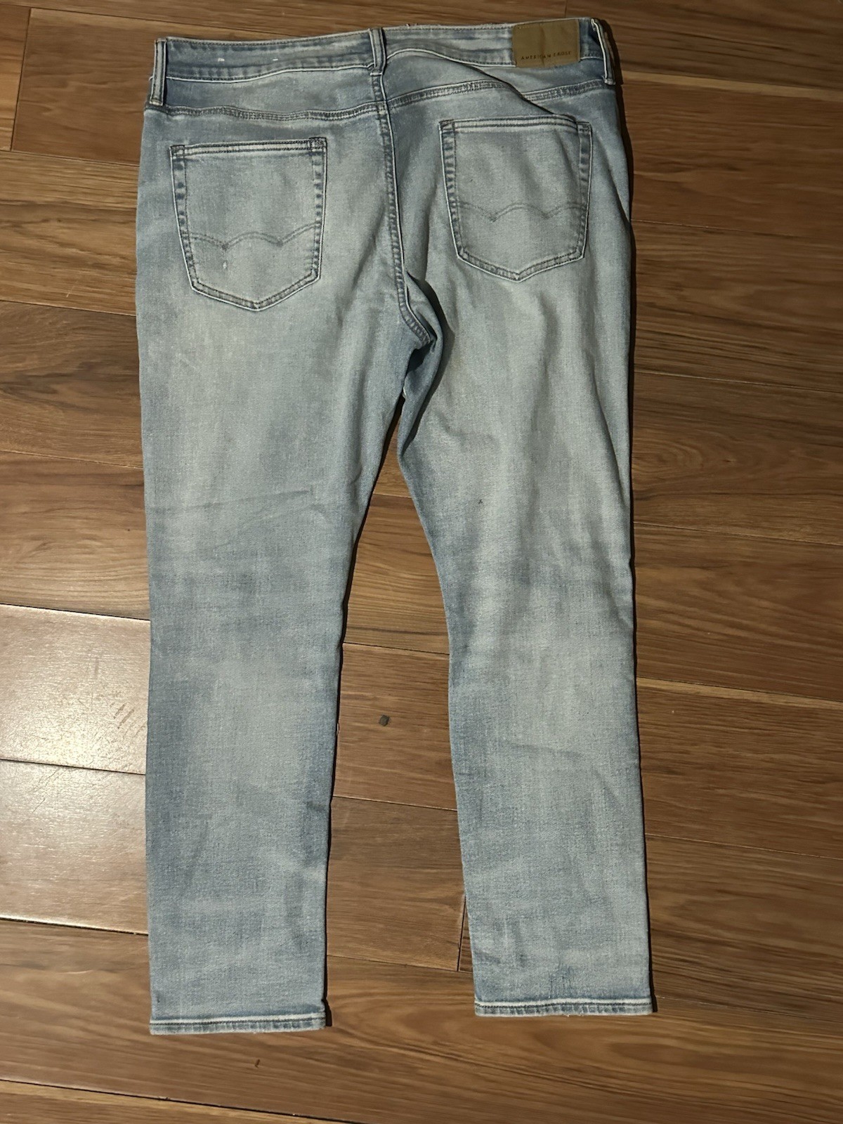 American Eagle Outfitters Airflex+ Men’s Skinny Slim Light Wash Stretch Jeans
