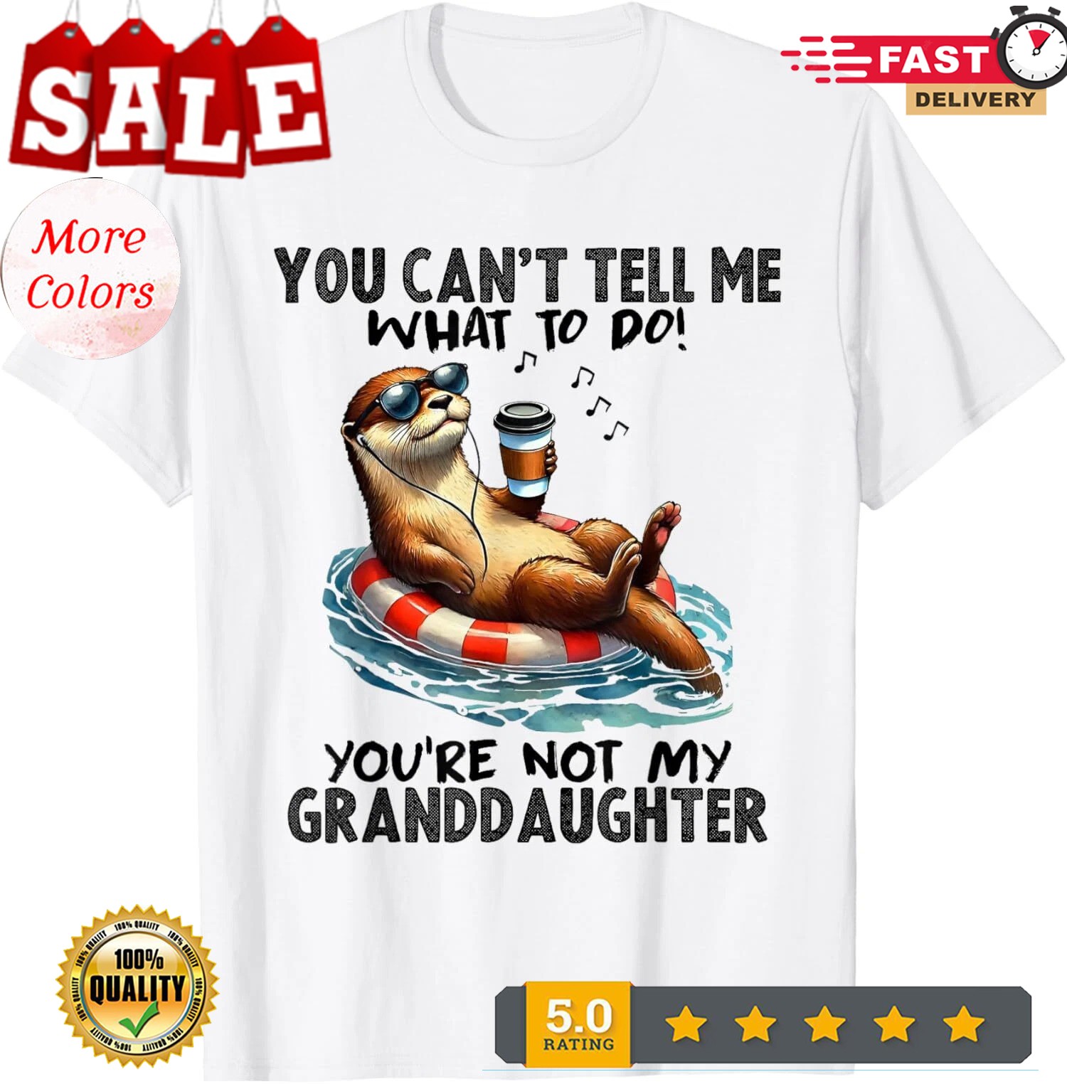 2025/You Cant Tell Me What To Do Funny Granddaughter Unisex T-Shirt