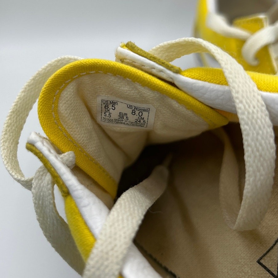 VANS Old Skool Shoes Yellow Suede Sneakers Men 6.5 Women 8