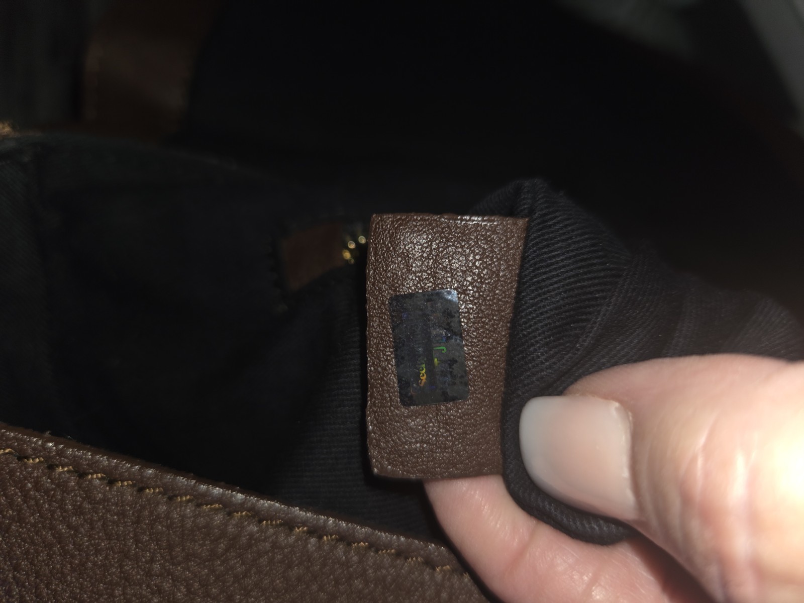 See by Chloe Brown Leather Shoulder/Crossbody Bag with Brass Hardware.