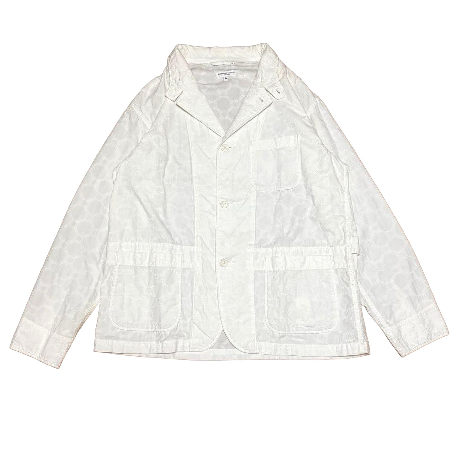 Engineered Garments Loiter Jacket White Lace Embroidered Cotton M Rare F/S
