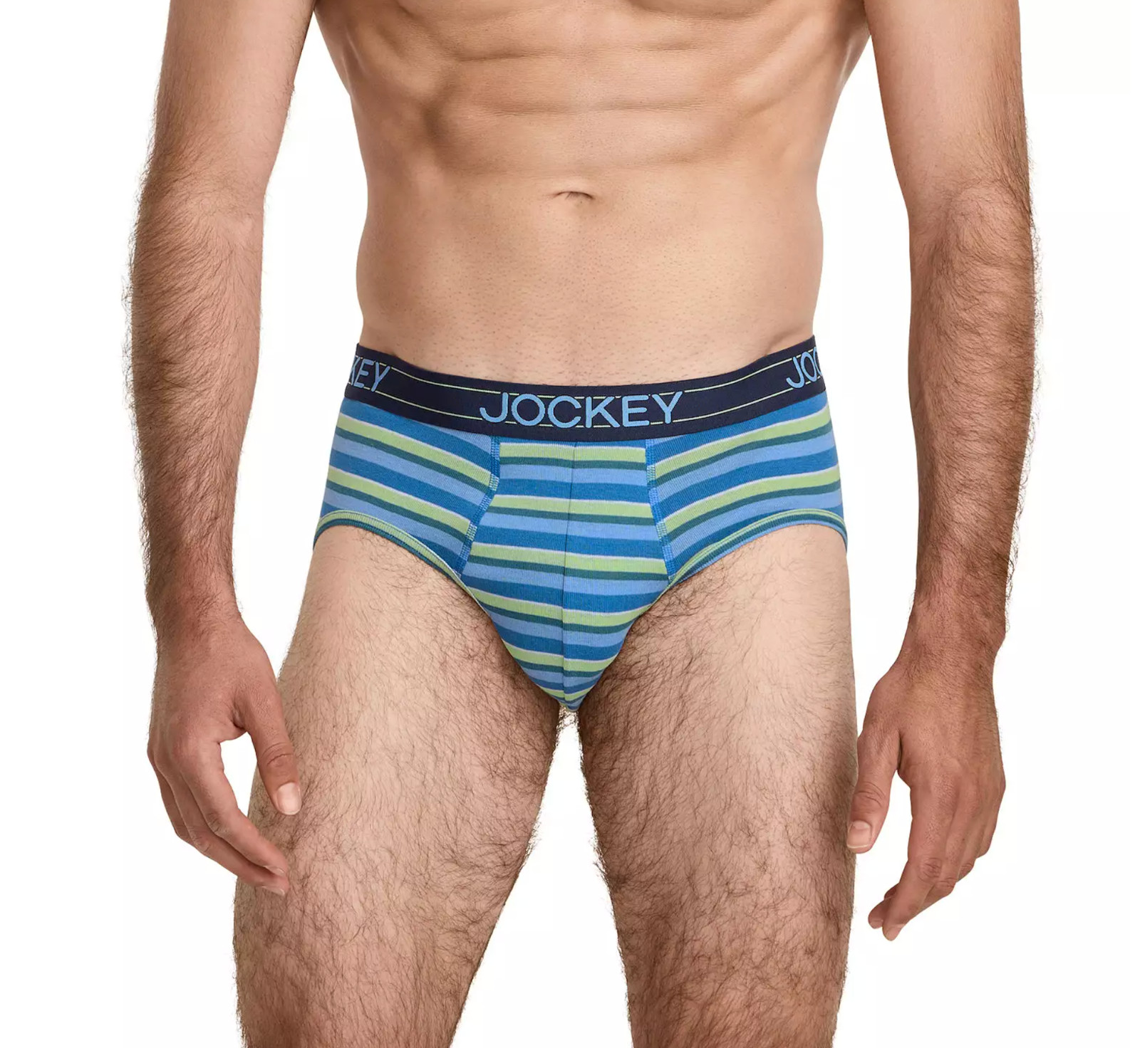 Men’s Jockey 5-Pack Cotton Blend Briefs (Multi Colors- Teal Slate) Underwear