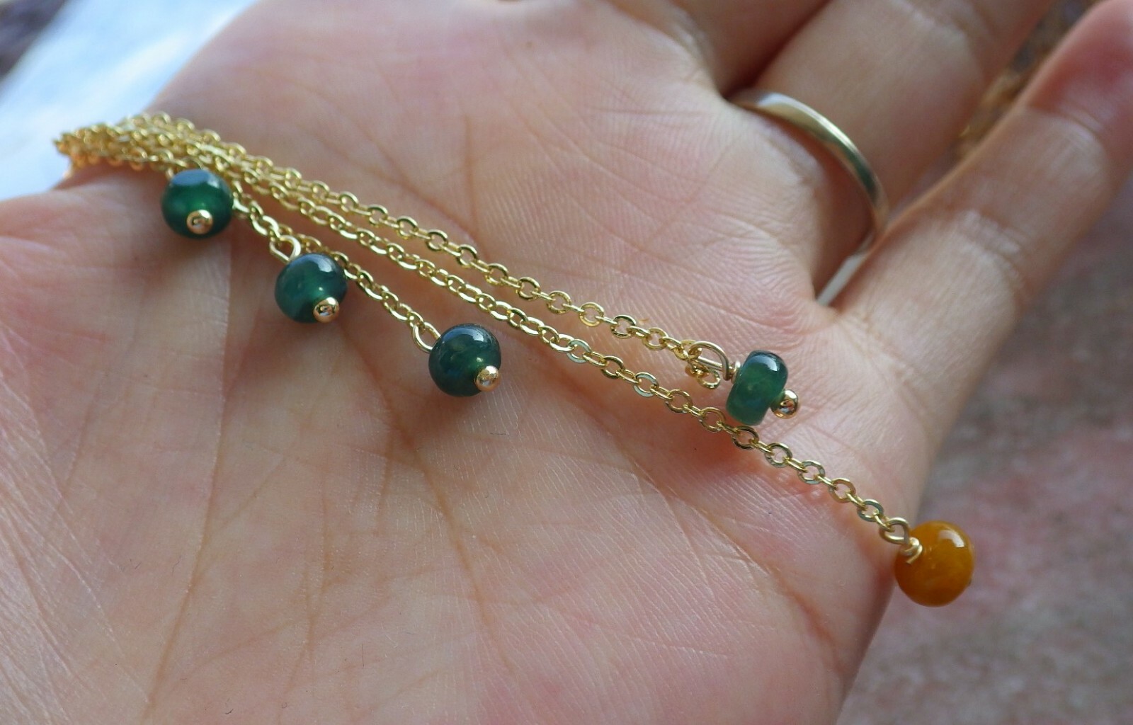 Certified Green Burma A Jade jadeite hairpin Hair pin bead 6 inches 543601 AS