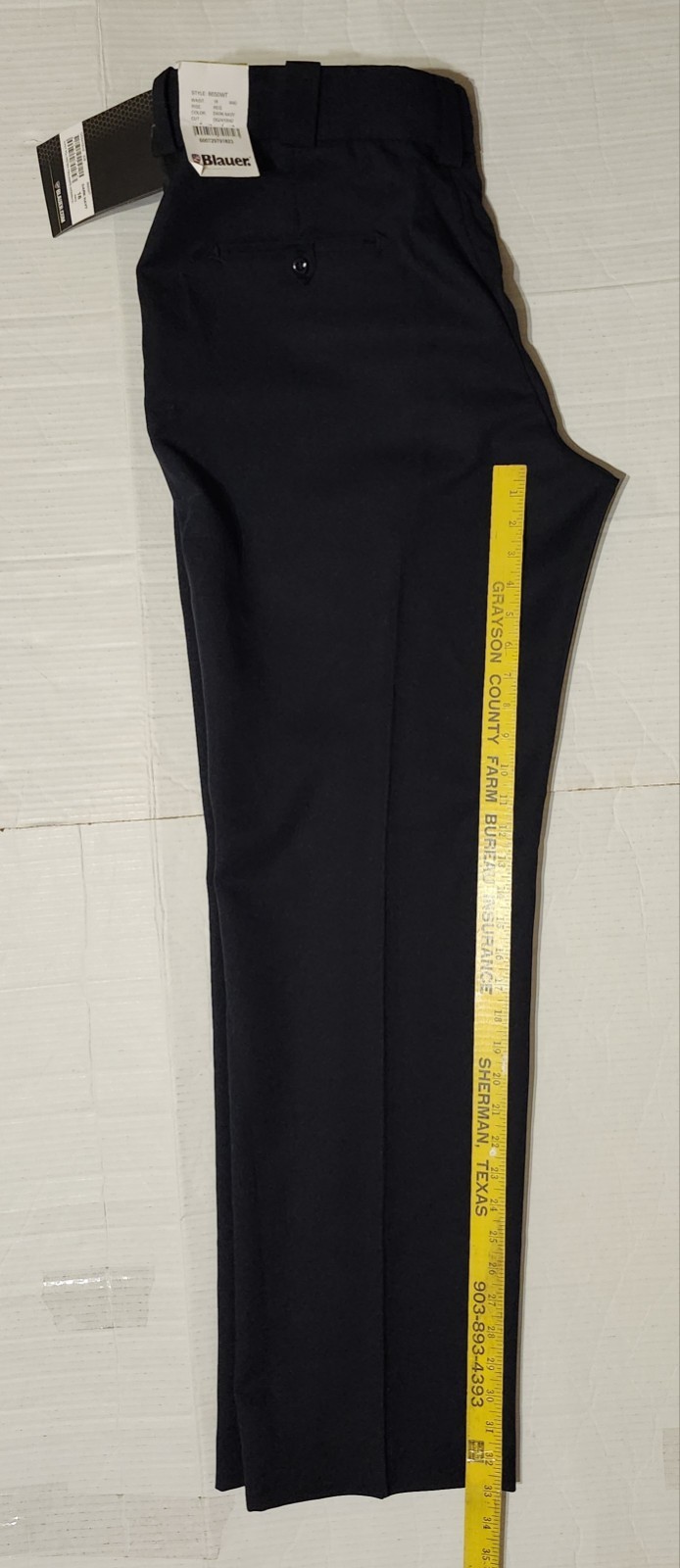 NWT Blauer Women’s 18 Dark Navy 4-Pocket Polyester Trousers Uniform Pants 8650