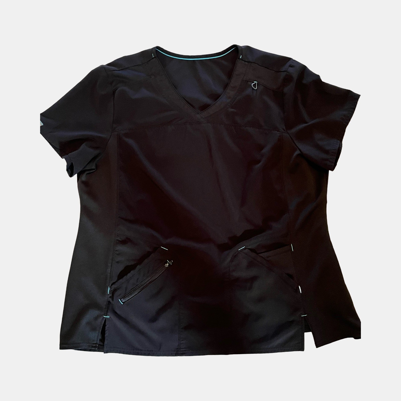 Scrubstar Performance Scrub Top Women 3XL V-Neck WM01T877 Black