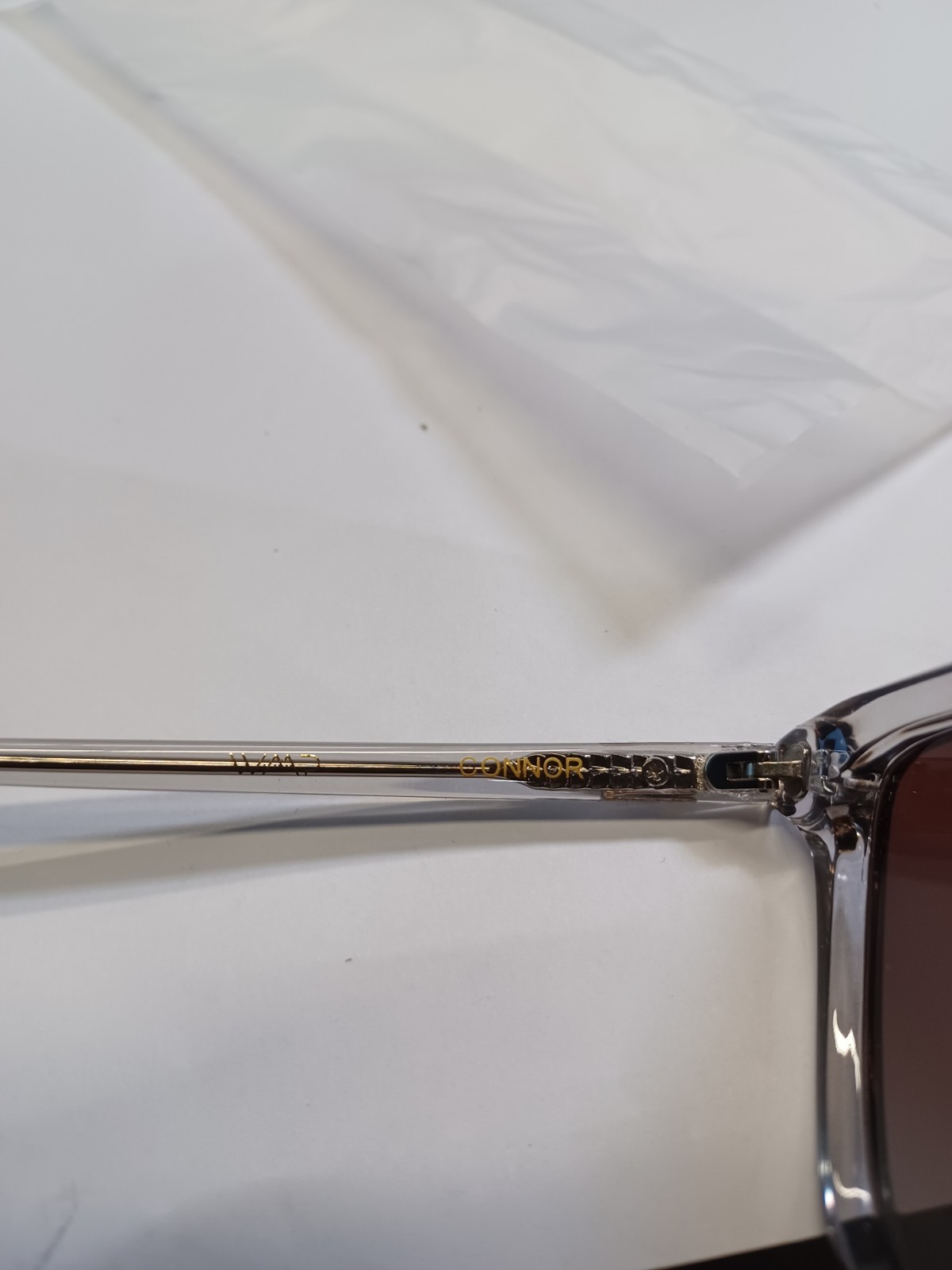 WMP Connor Crystal Ice Grey / Brown Gradient Lens 53-20-148 Sunglasses