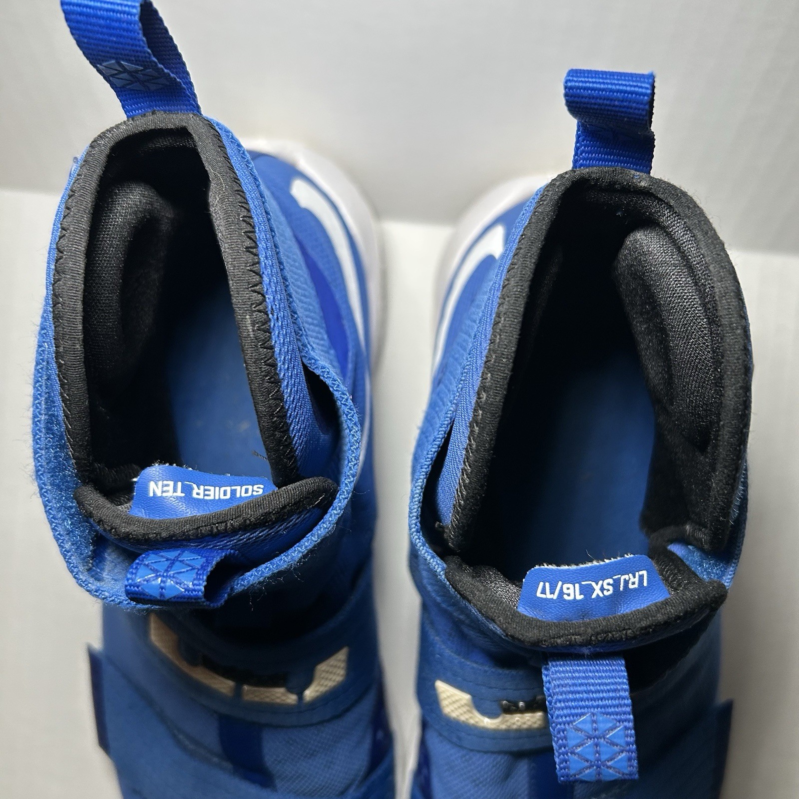 Nike LeBron Soldier 10 X Game Royal Blue White Men’s Size 14 844974-410