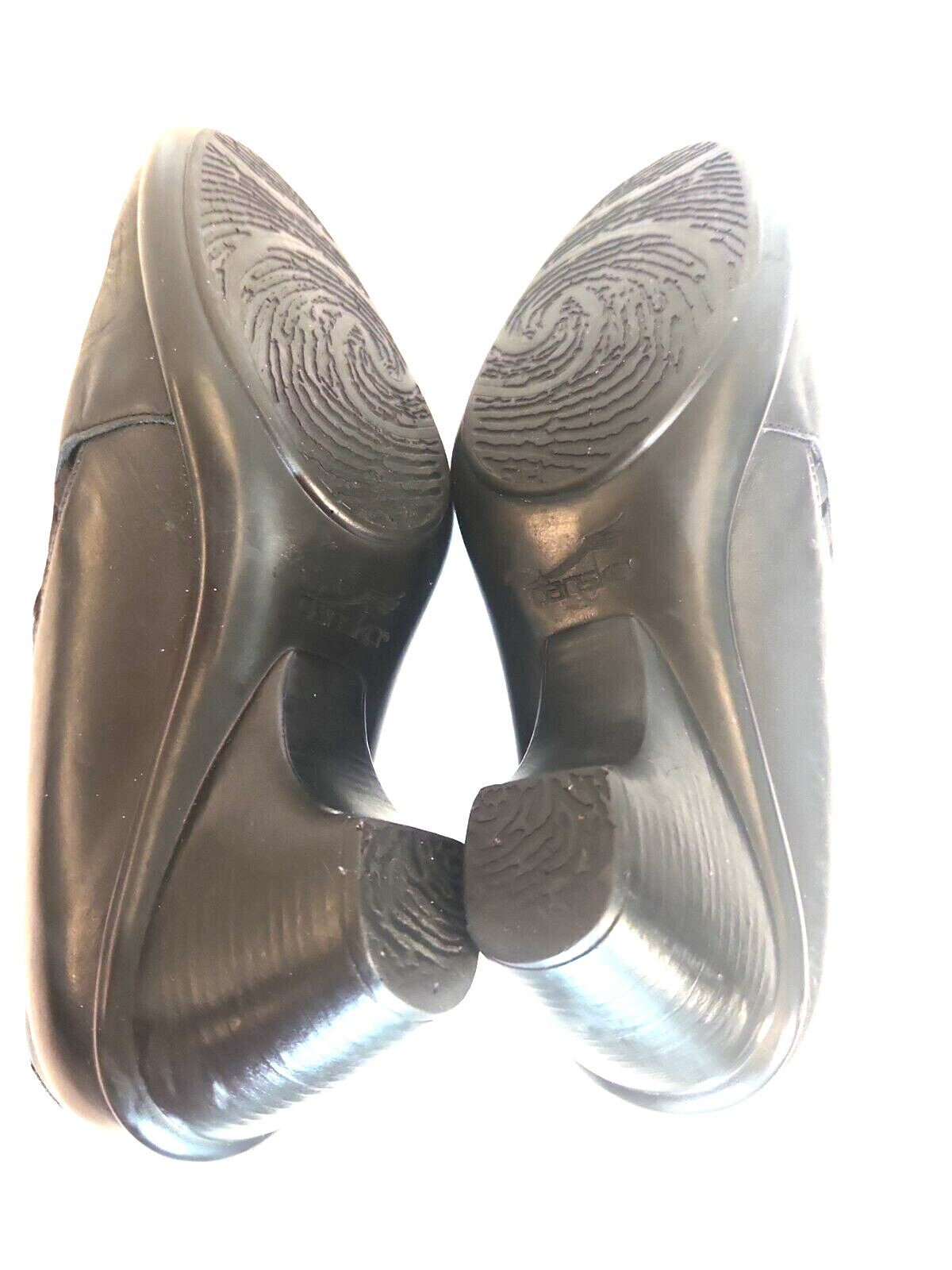 Dansko Black Leather 2.25 in Heel Shoes Size 41 (US 10-10.5)