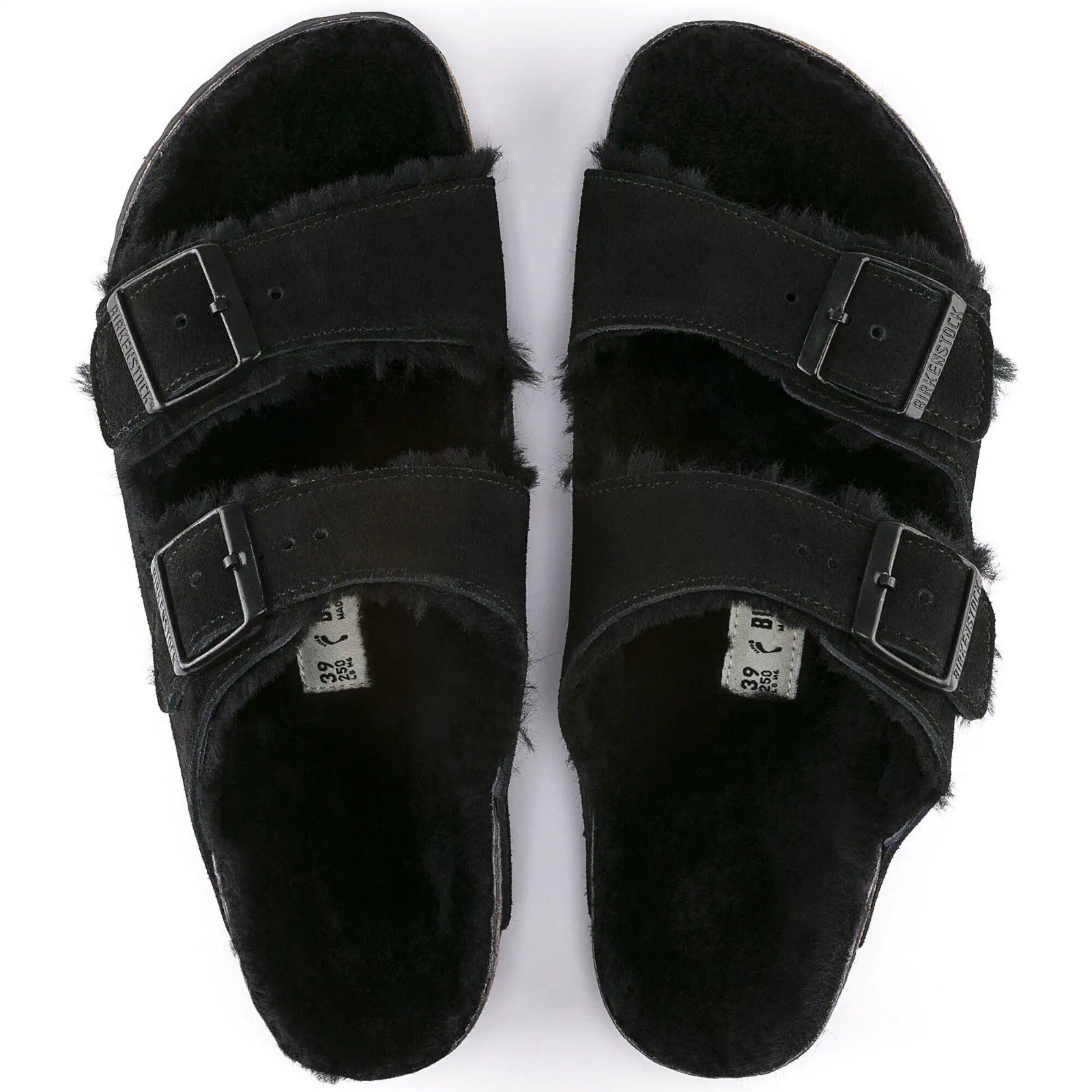Birkenstock Arizona Shearling Suede Leather Sandals Unisex Shoes Sizes 6–9