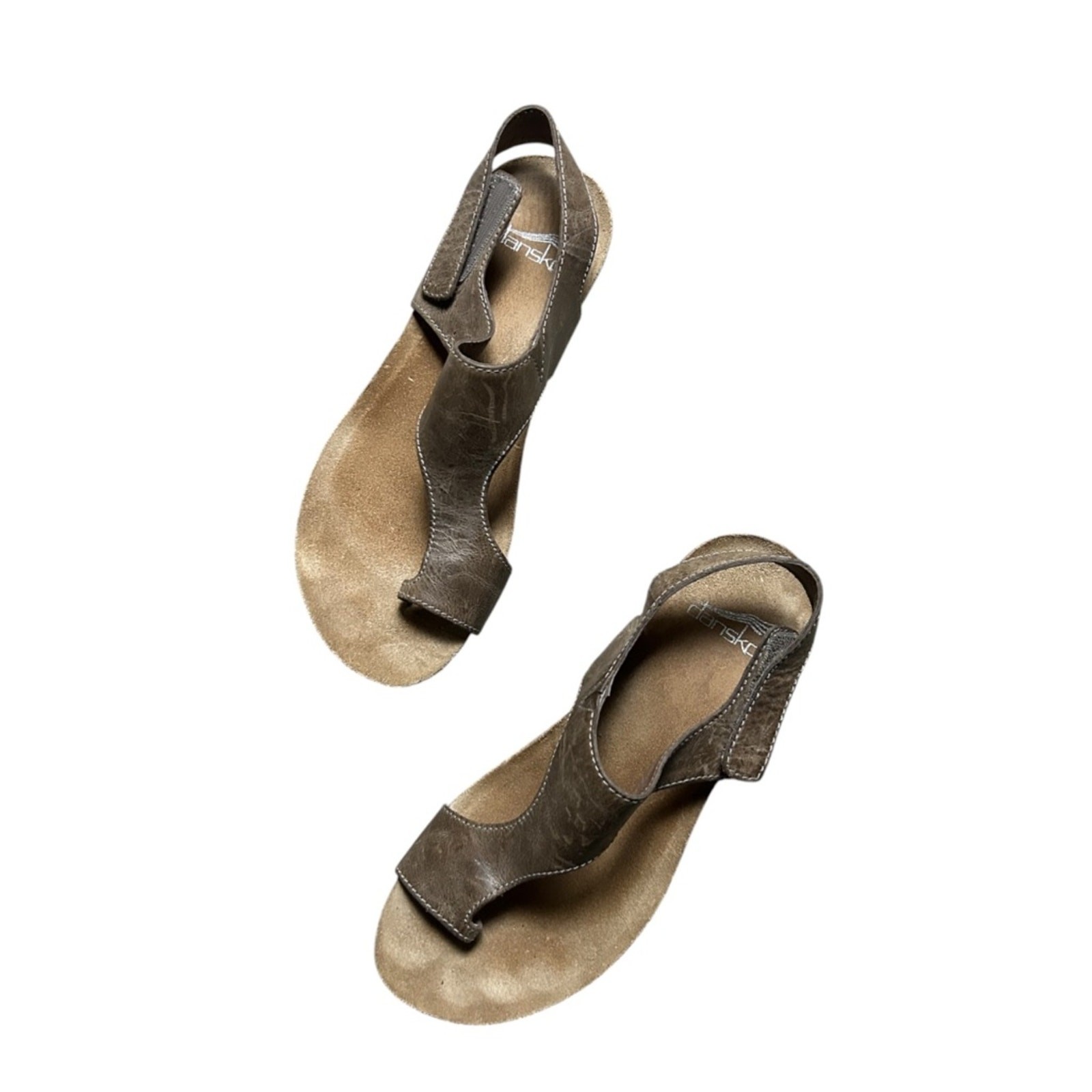 Dansko Reece Leather Sandals Size 36 US 5.5/6 Brown